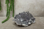 Chalcedoon met kwarts cluster #0397