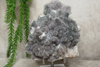 Chalcedoon met kwarts cluster #0397