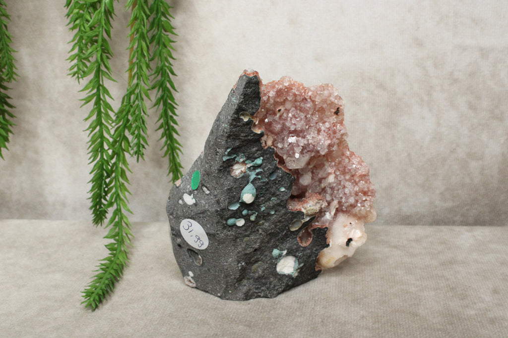 Stilbiet / Calciet / Kwarts cluster