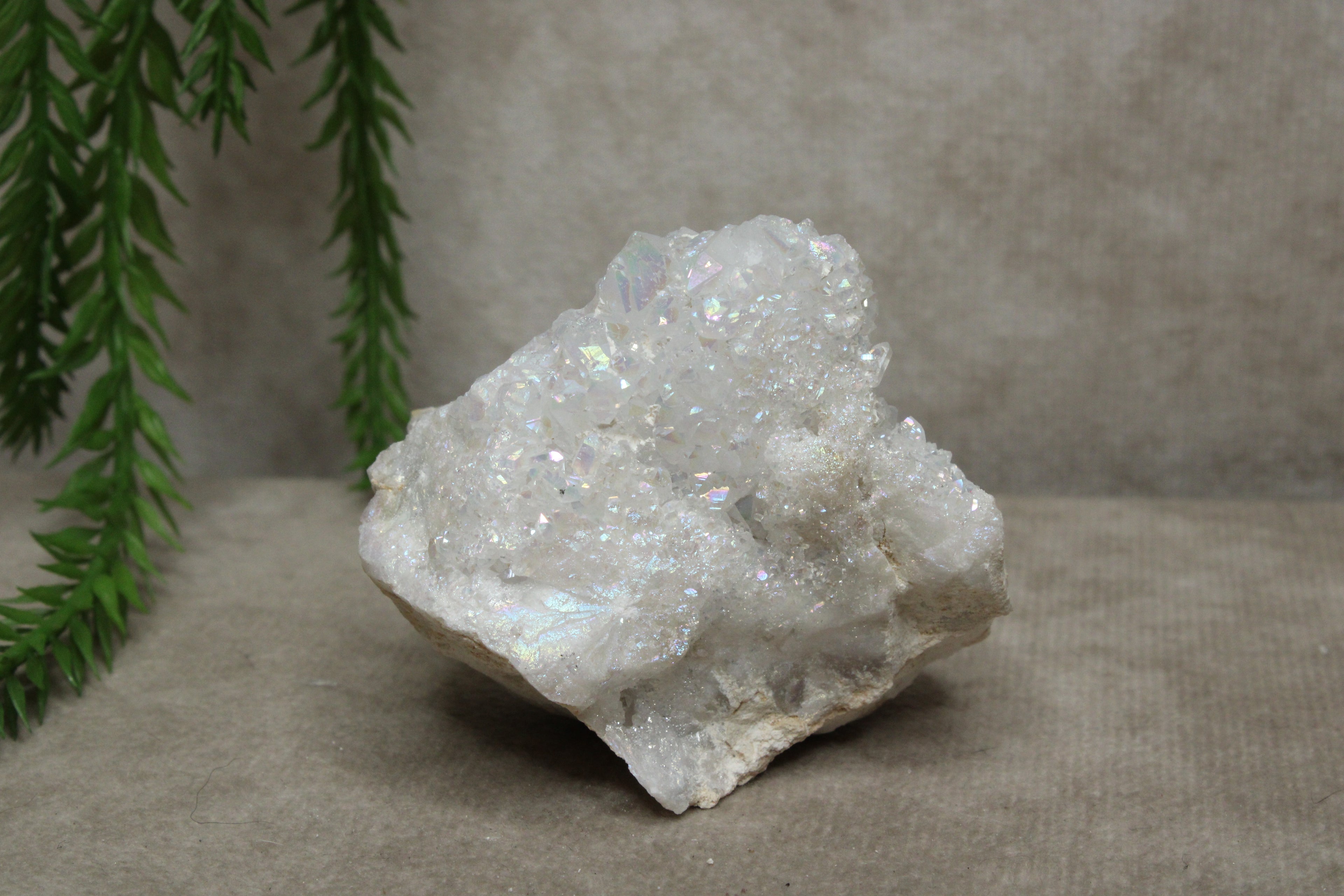 Bergkristal met aura cluster #0746