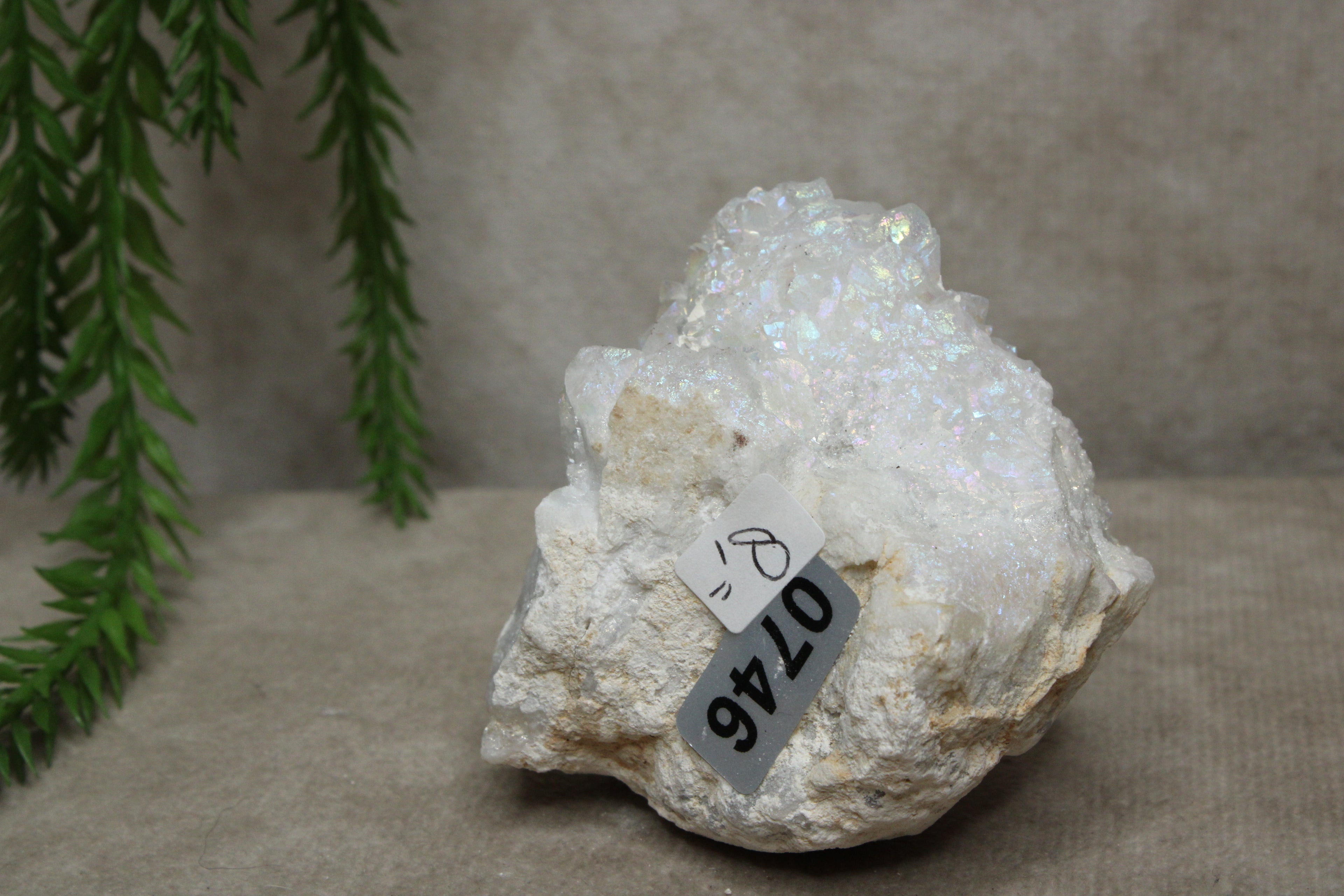 Bergkristal met aura cluster #0746