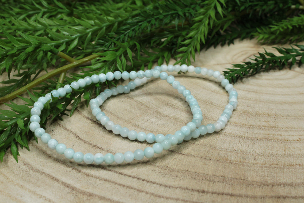 Larimar kogelarmband 4mm
