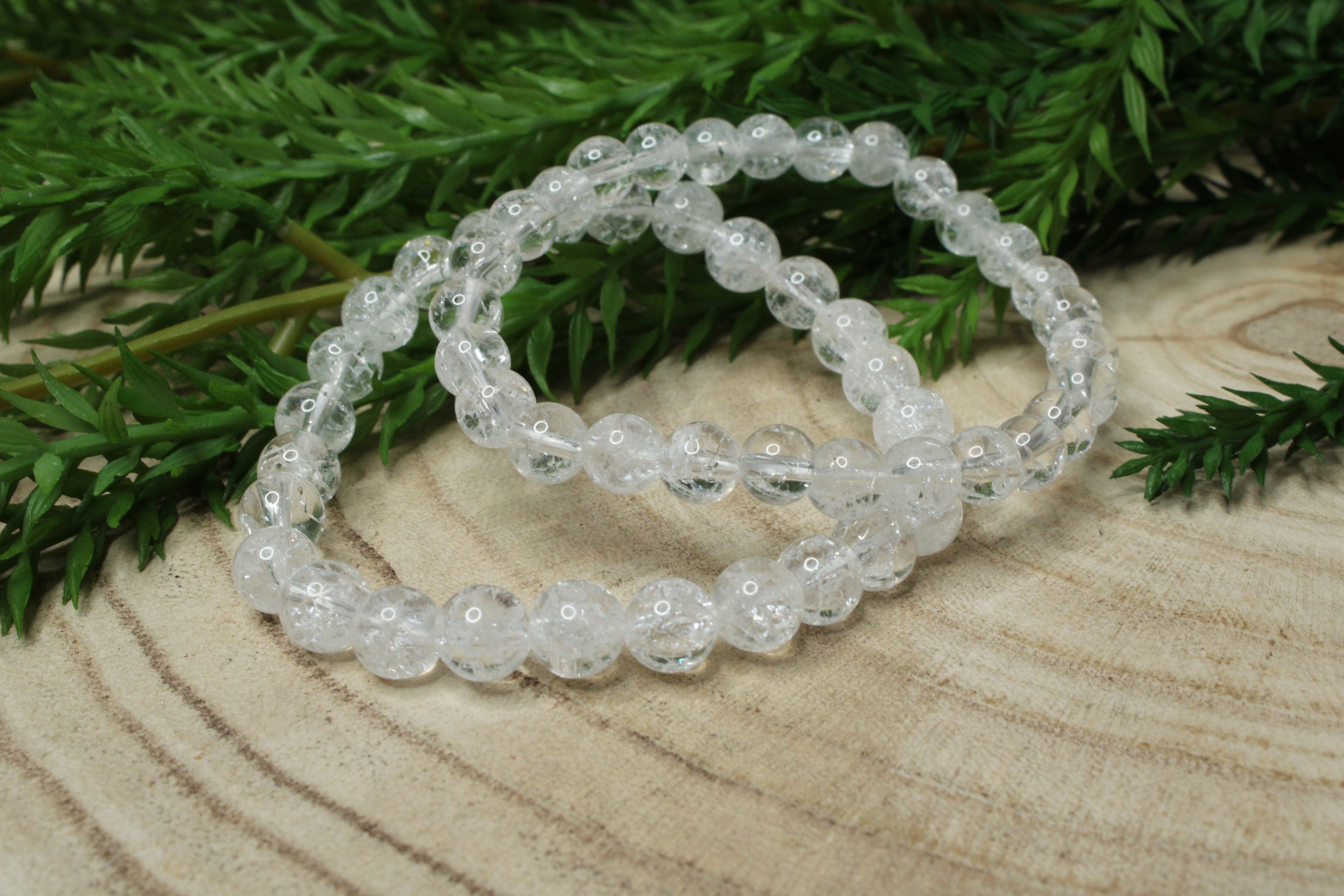 Crakel kwarts kogelarmband 6mm