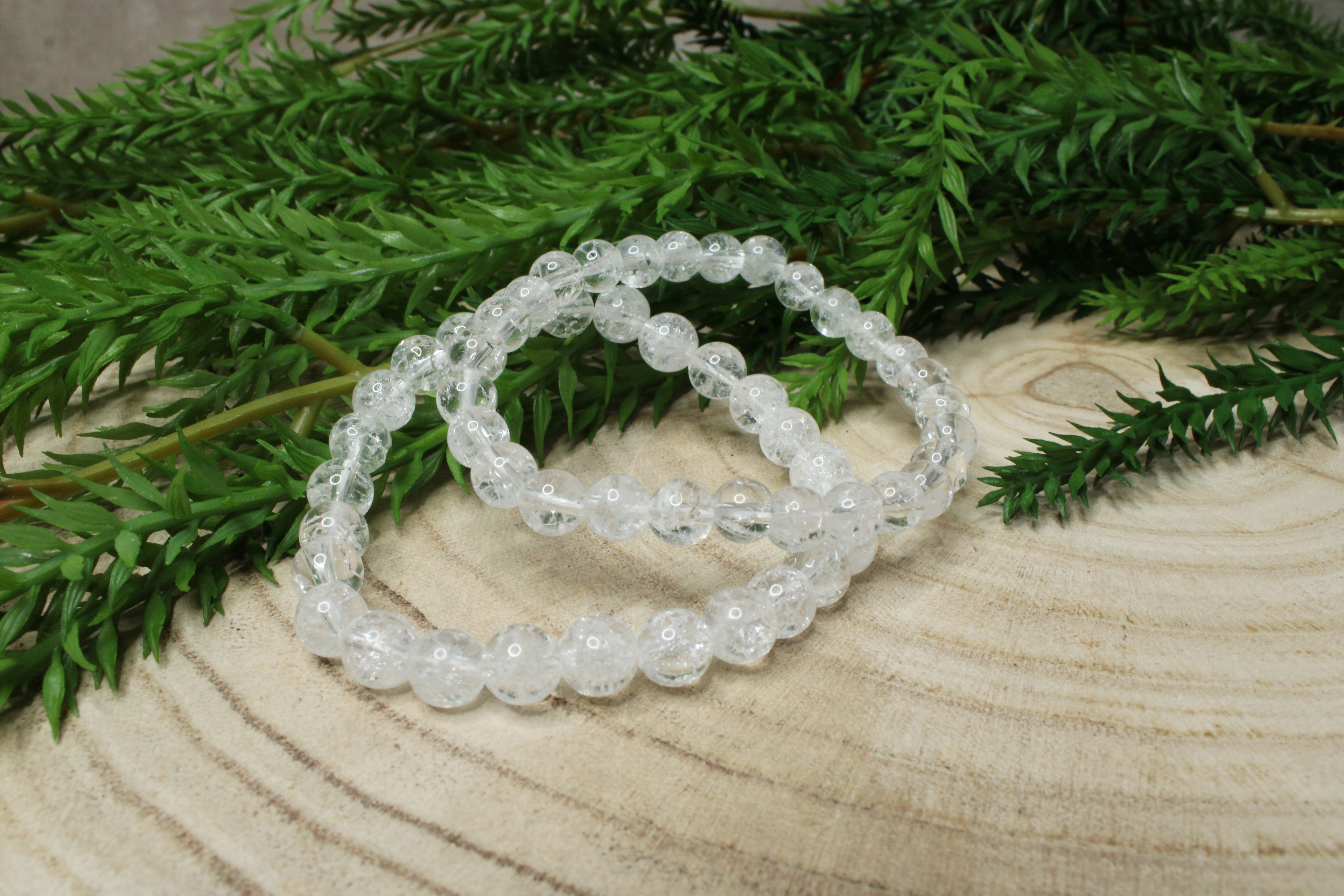 Crakel kwarts kogelarmband 6mm