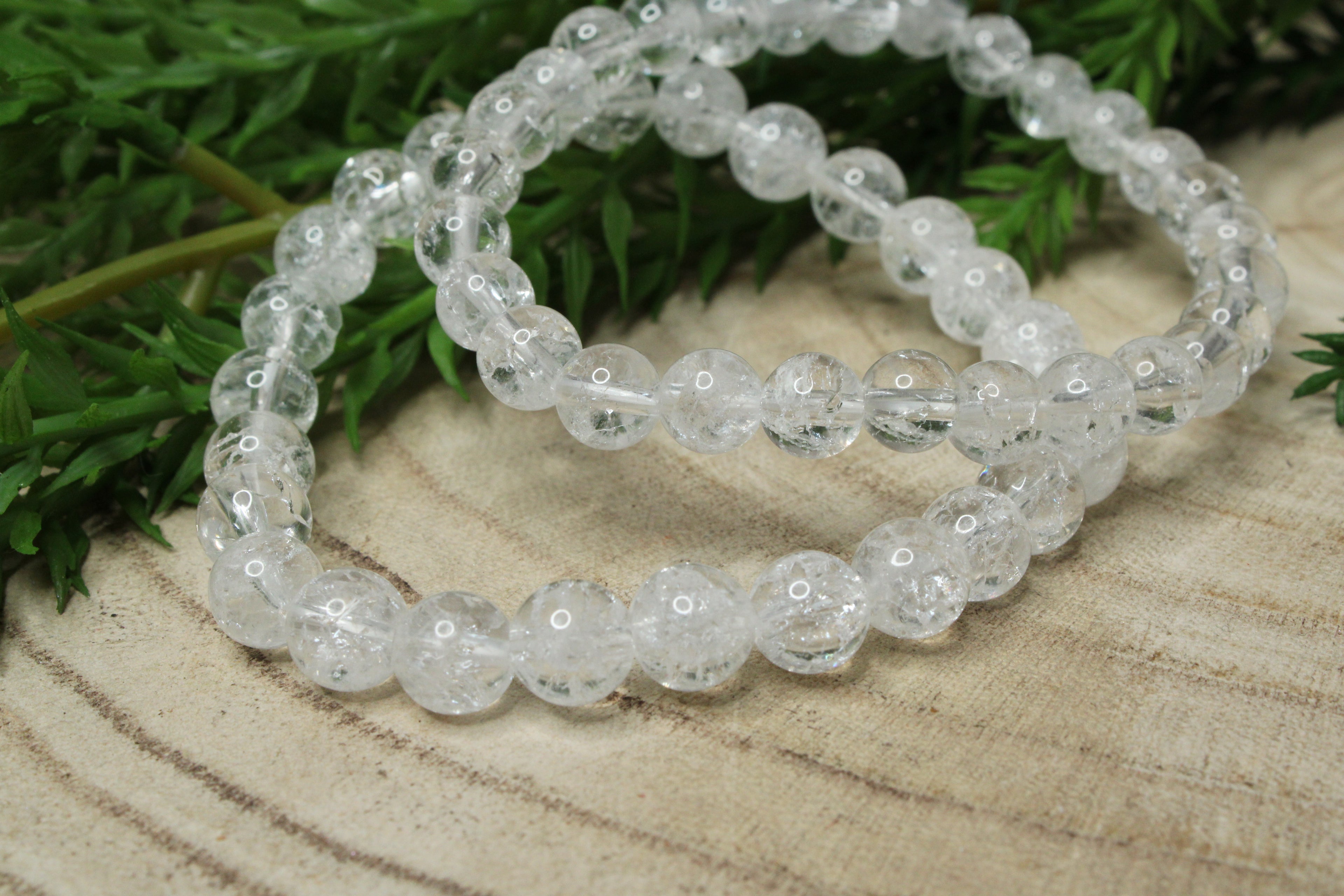 Crakel kwarts kogelarmband 6mm