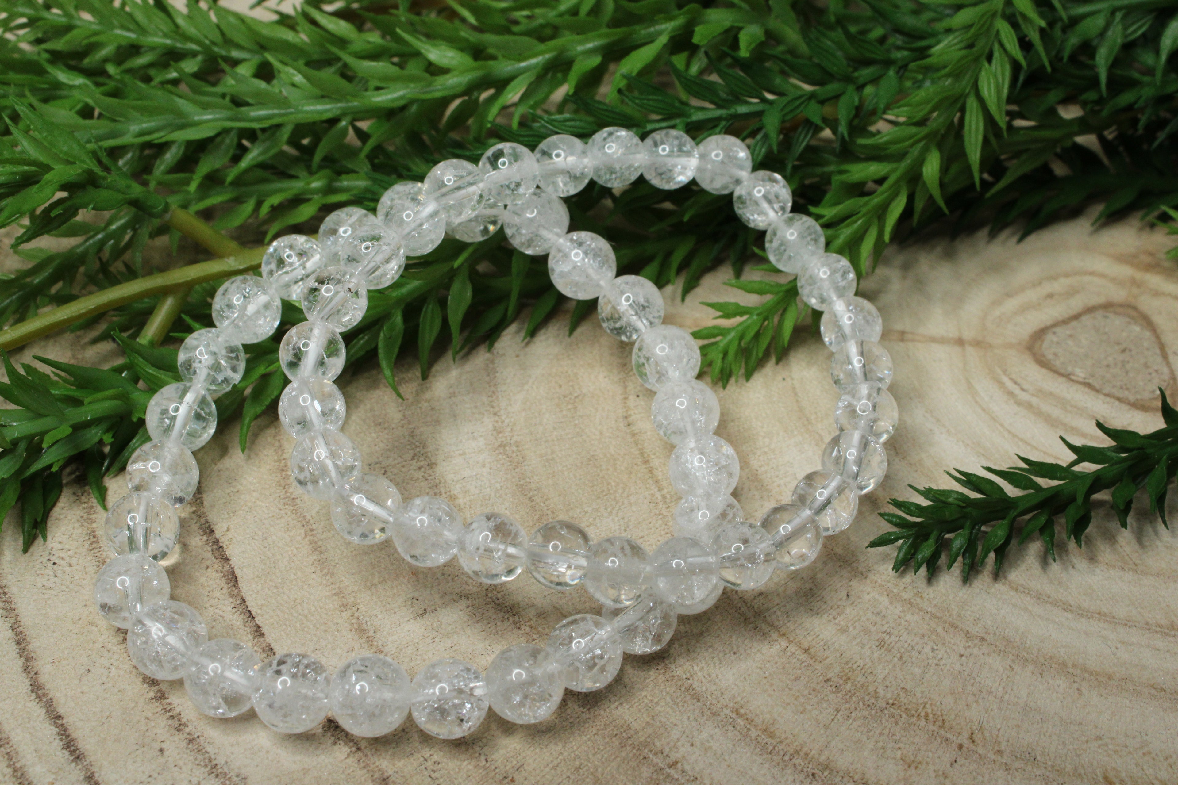 Crakel kwarts kogelarmband 6mm