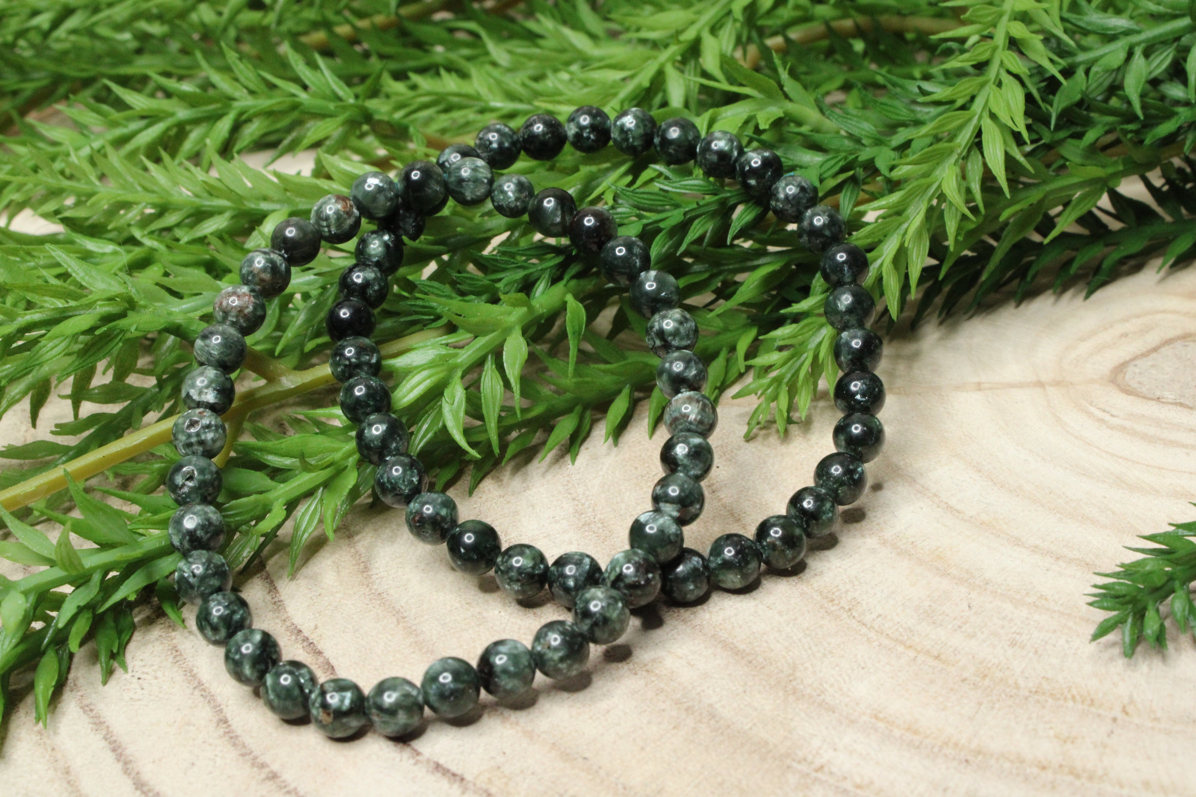 Seraphiniet kogelarmband 6mm