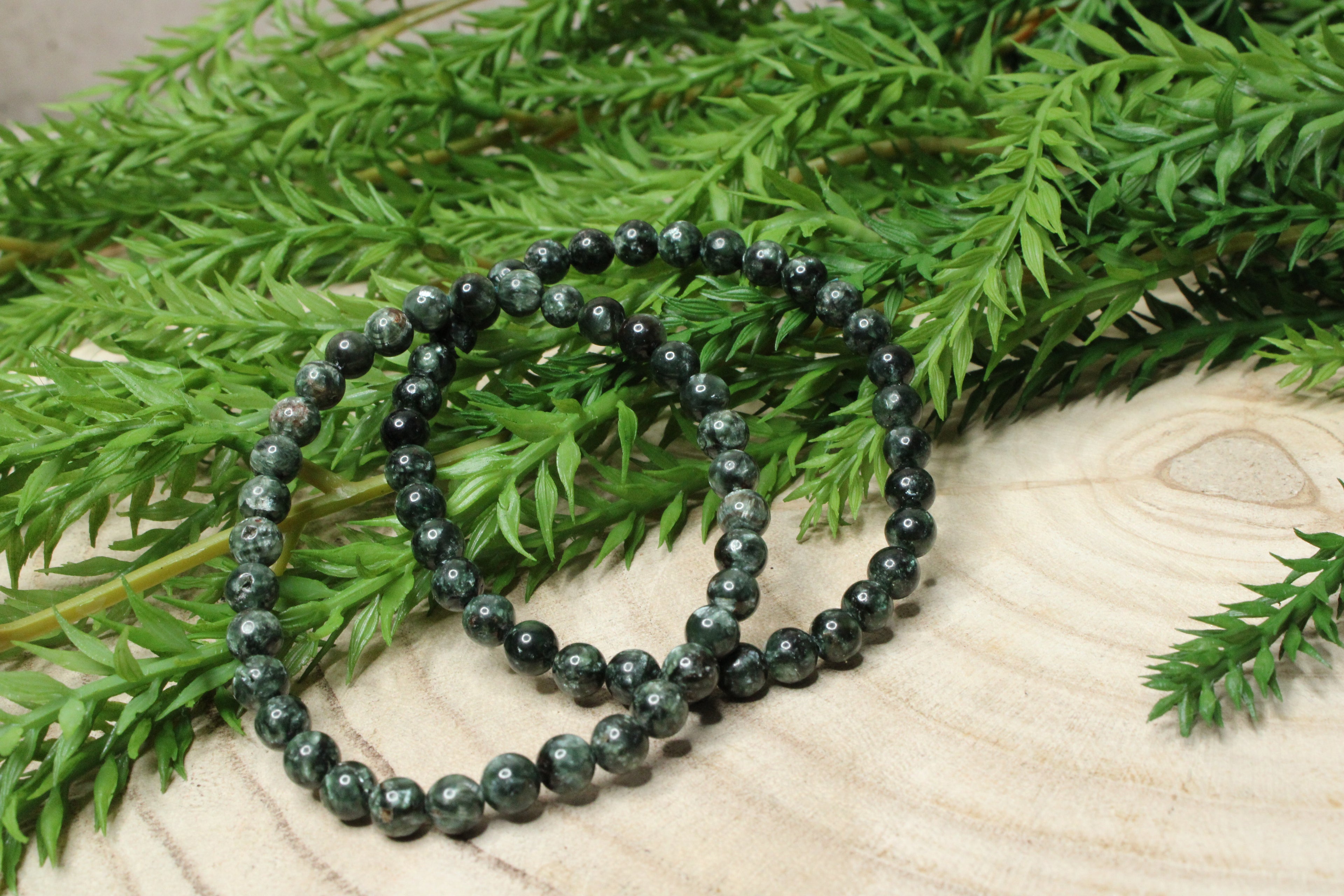 Seraphiniet kogelarmband 6mm