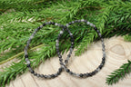 Toermalijn facet geslepenarmband 4mm