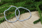 Blue lace agaat facet geslepen armband 4mm