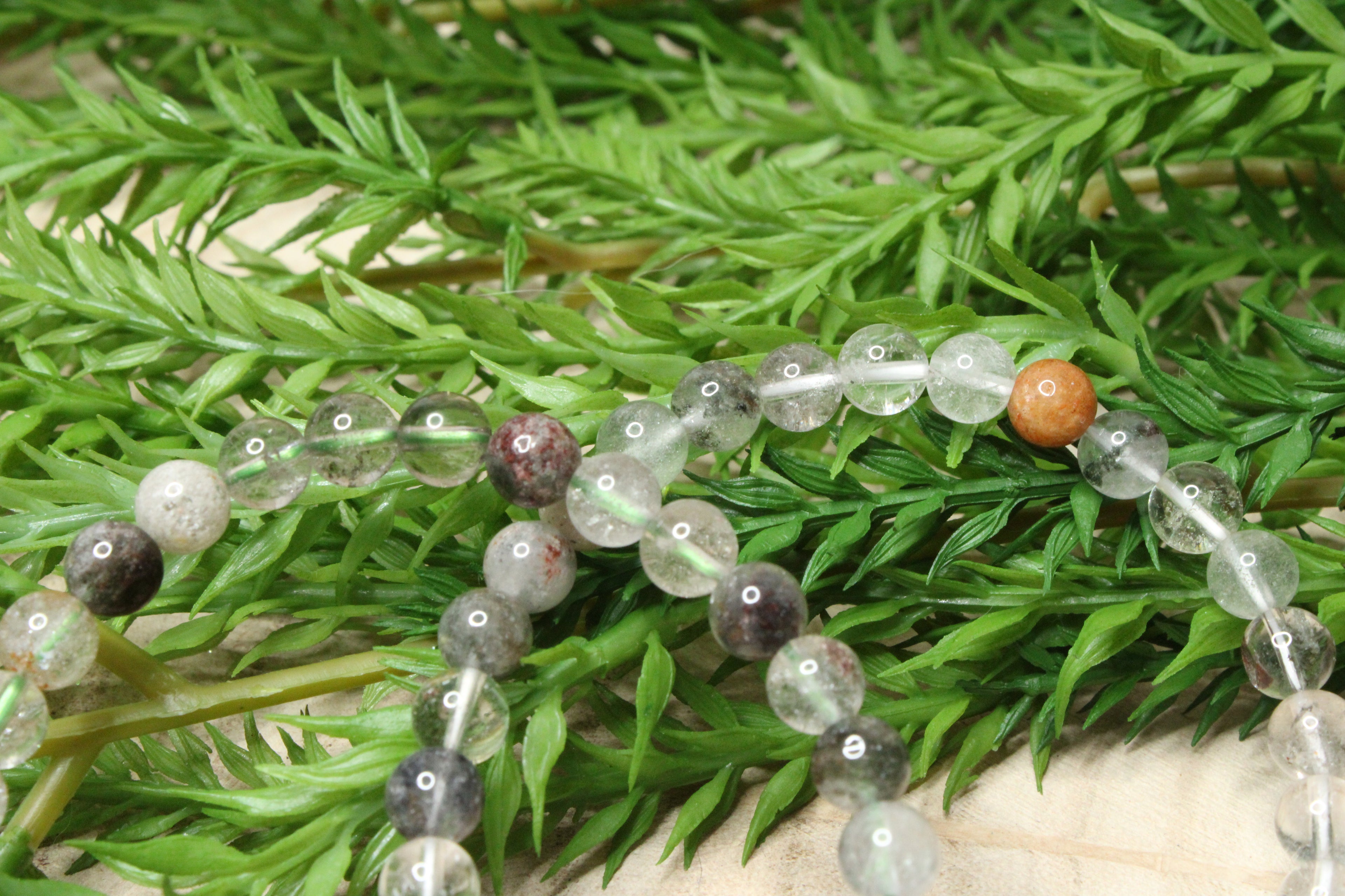 Gardenkwarts kogelarmband 6mm