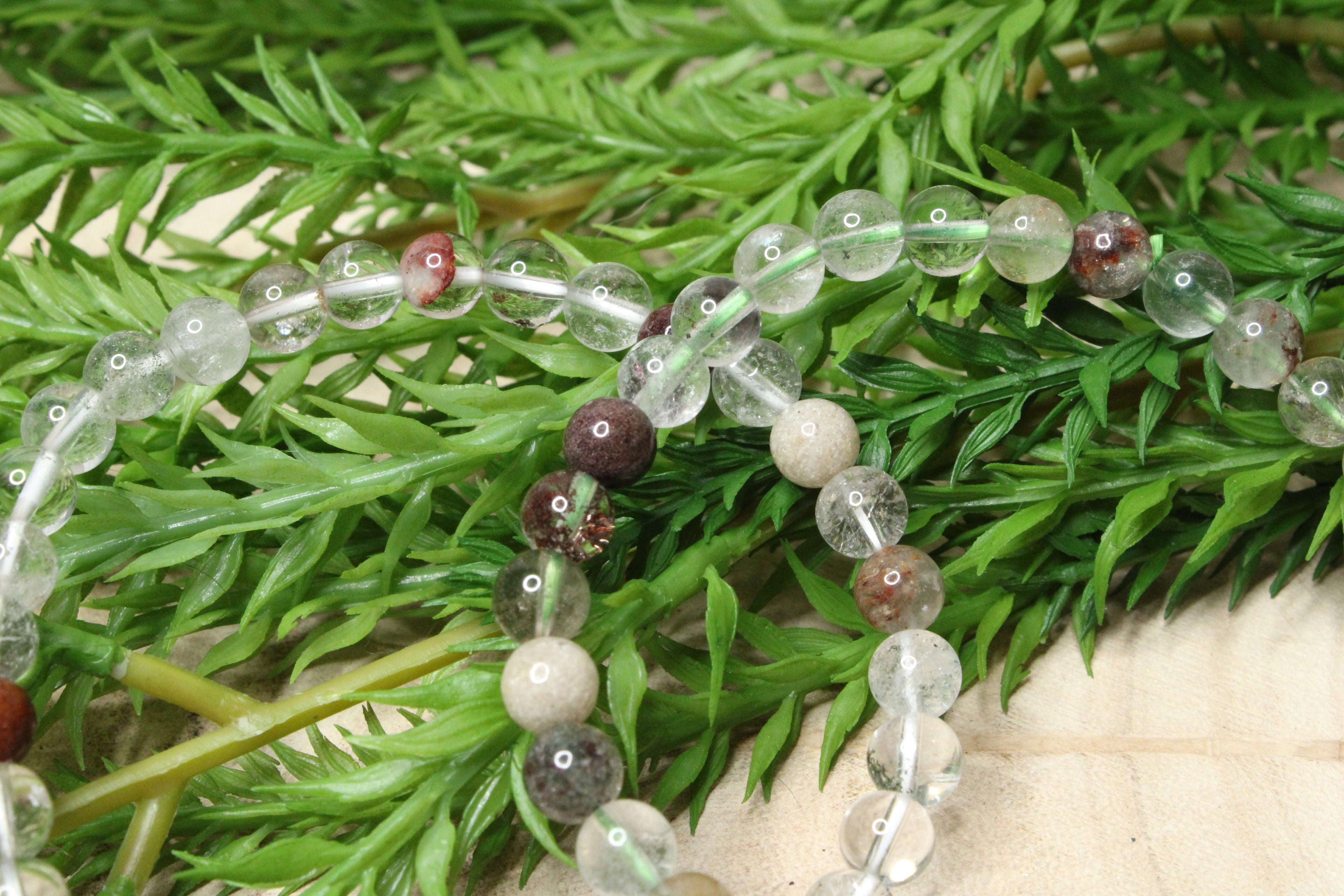 Gardenkwarts kogelarmband 6mm