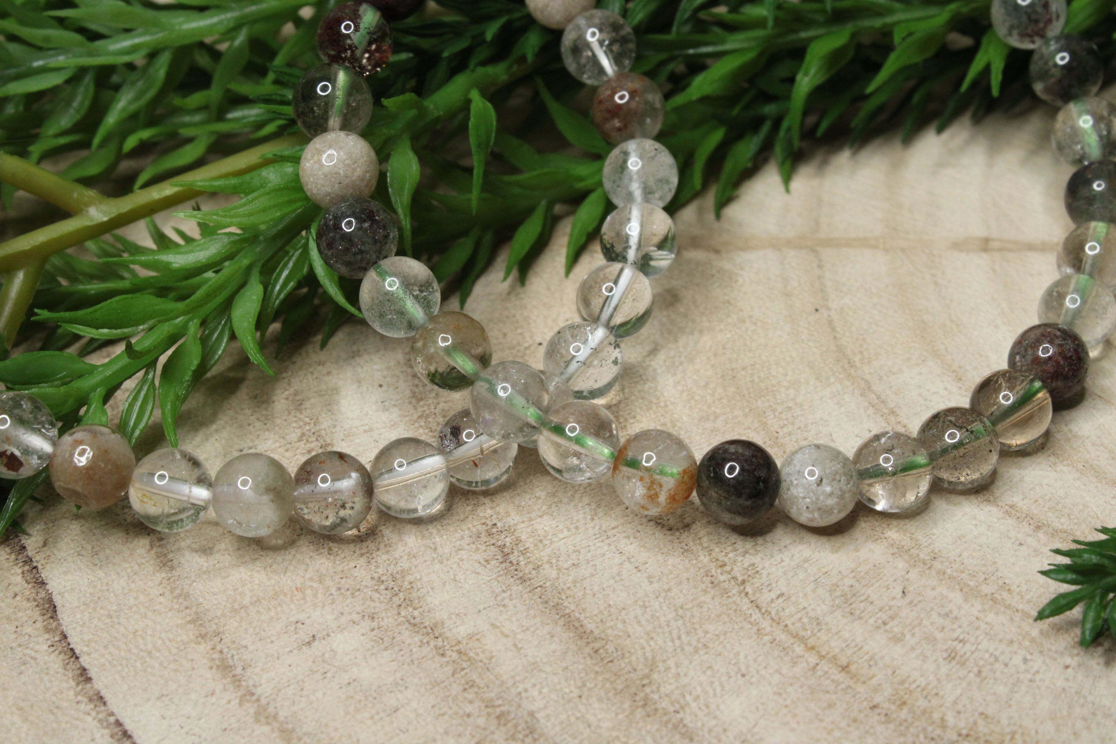 Gardenkwarts kogelarmband 6mm