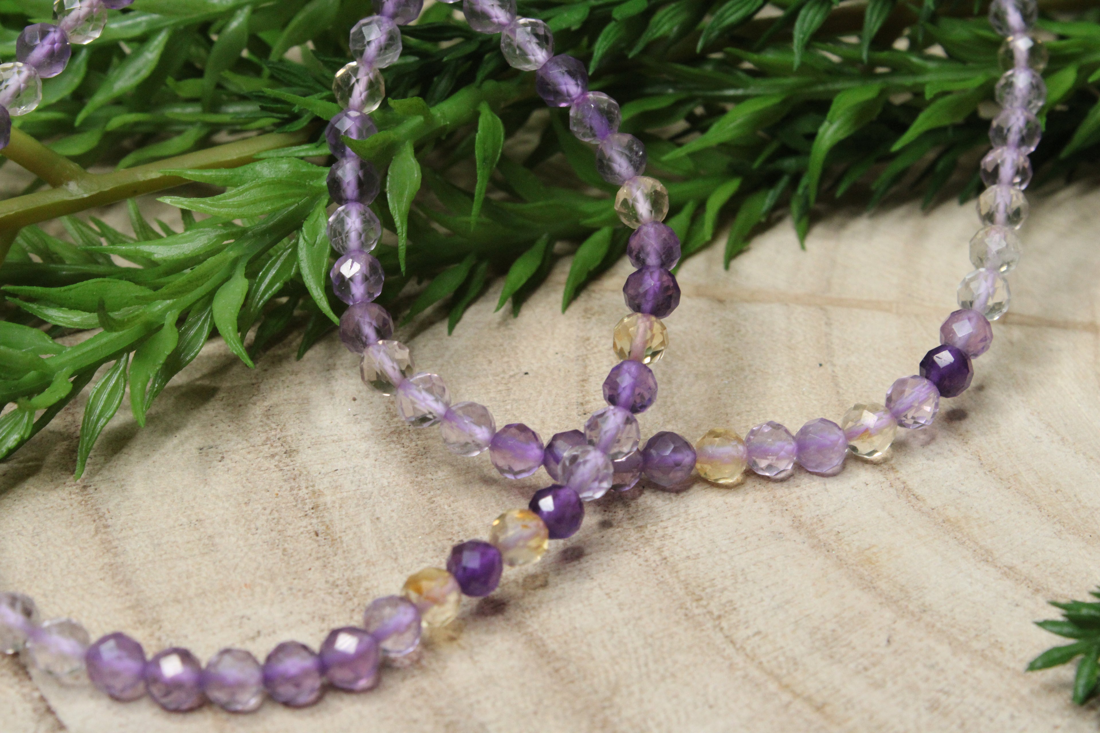 Amethist armbandje Facet geslepen 4mm