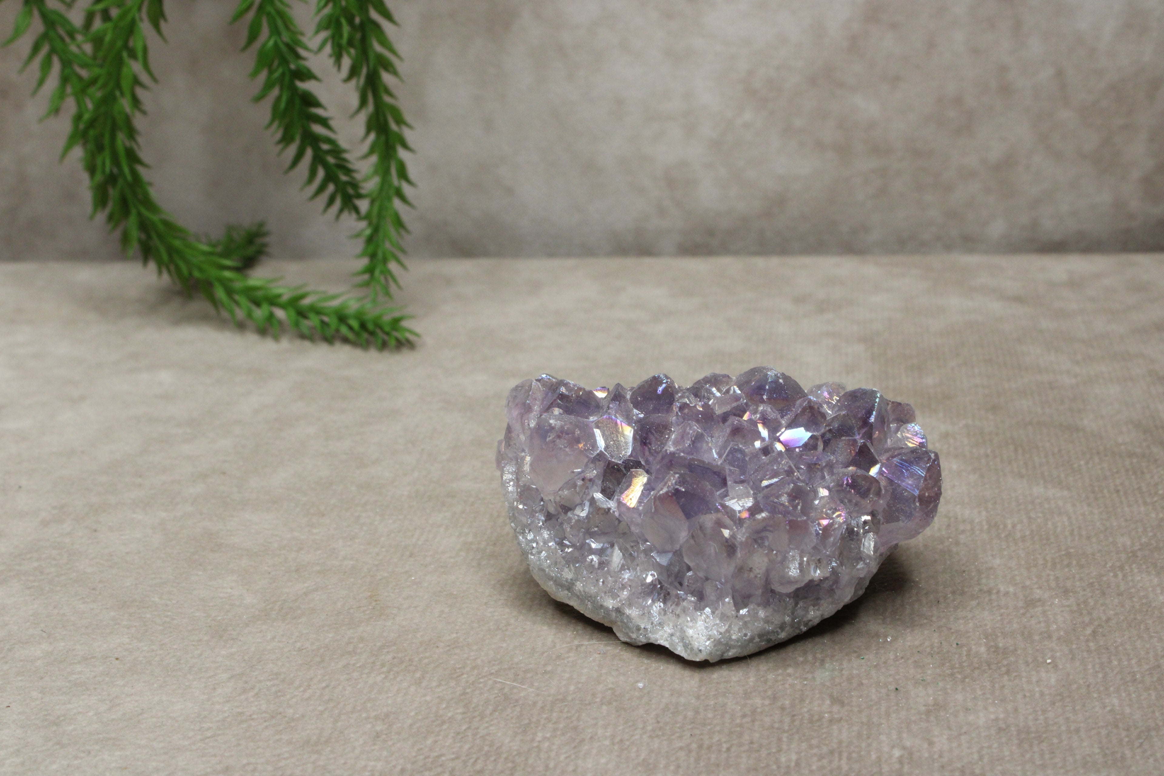 Amethist met aura laag #0821