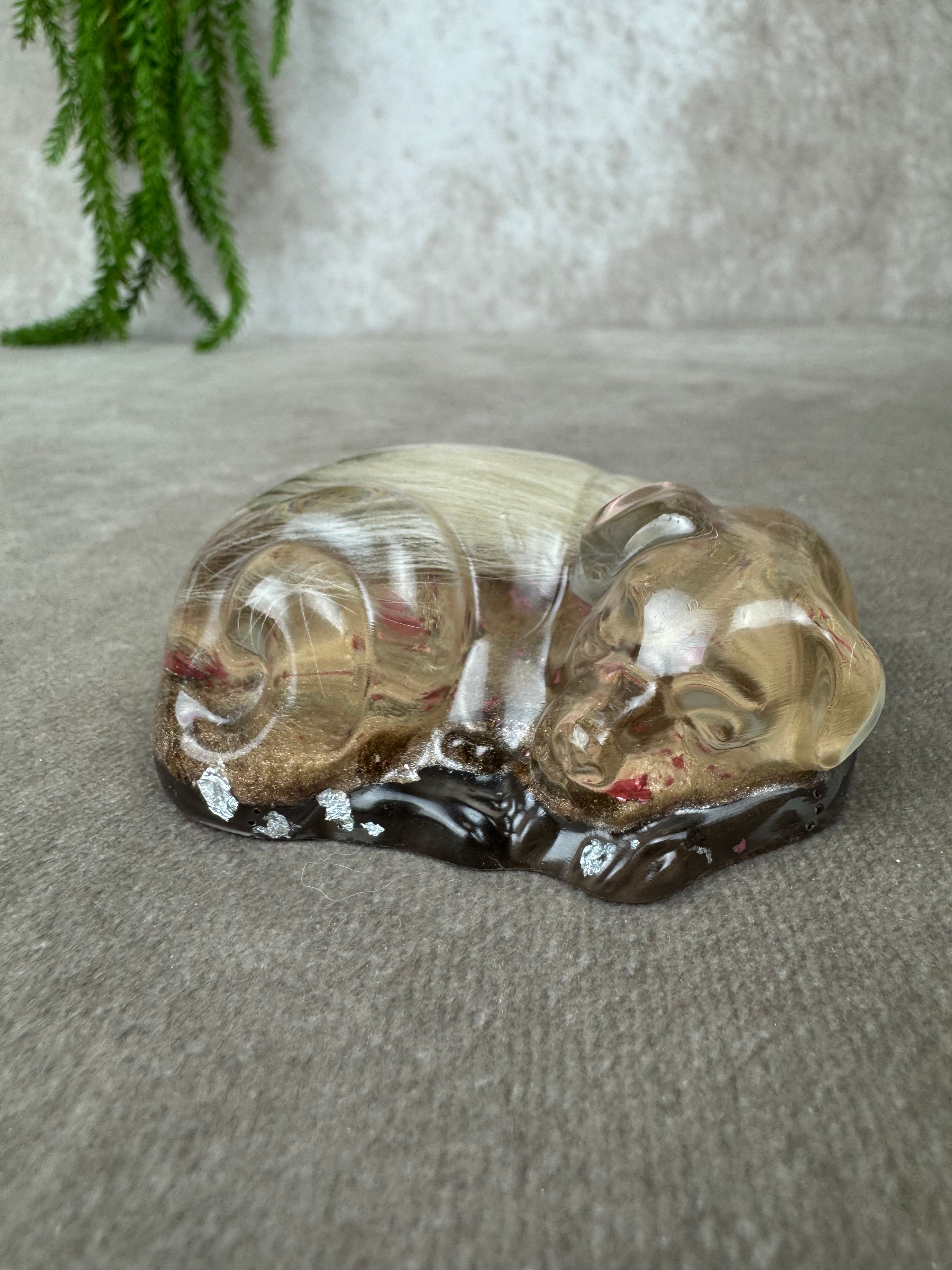 Epoxy Hondje opgerold