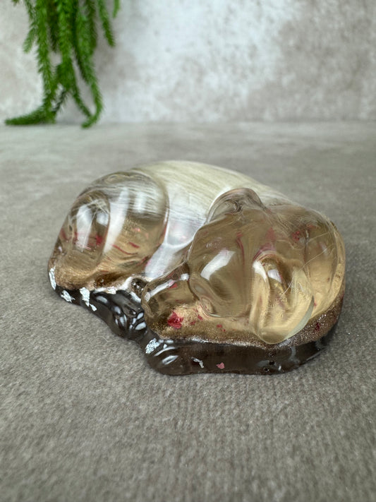 Epoxy Hondje opgerold