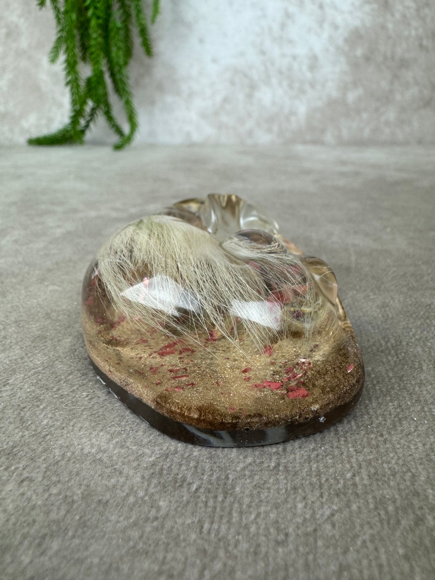 Epoxy Hondje opgerold