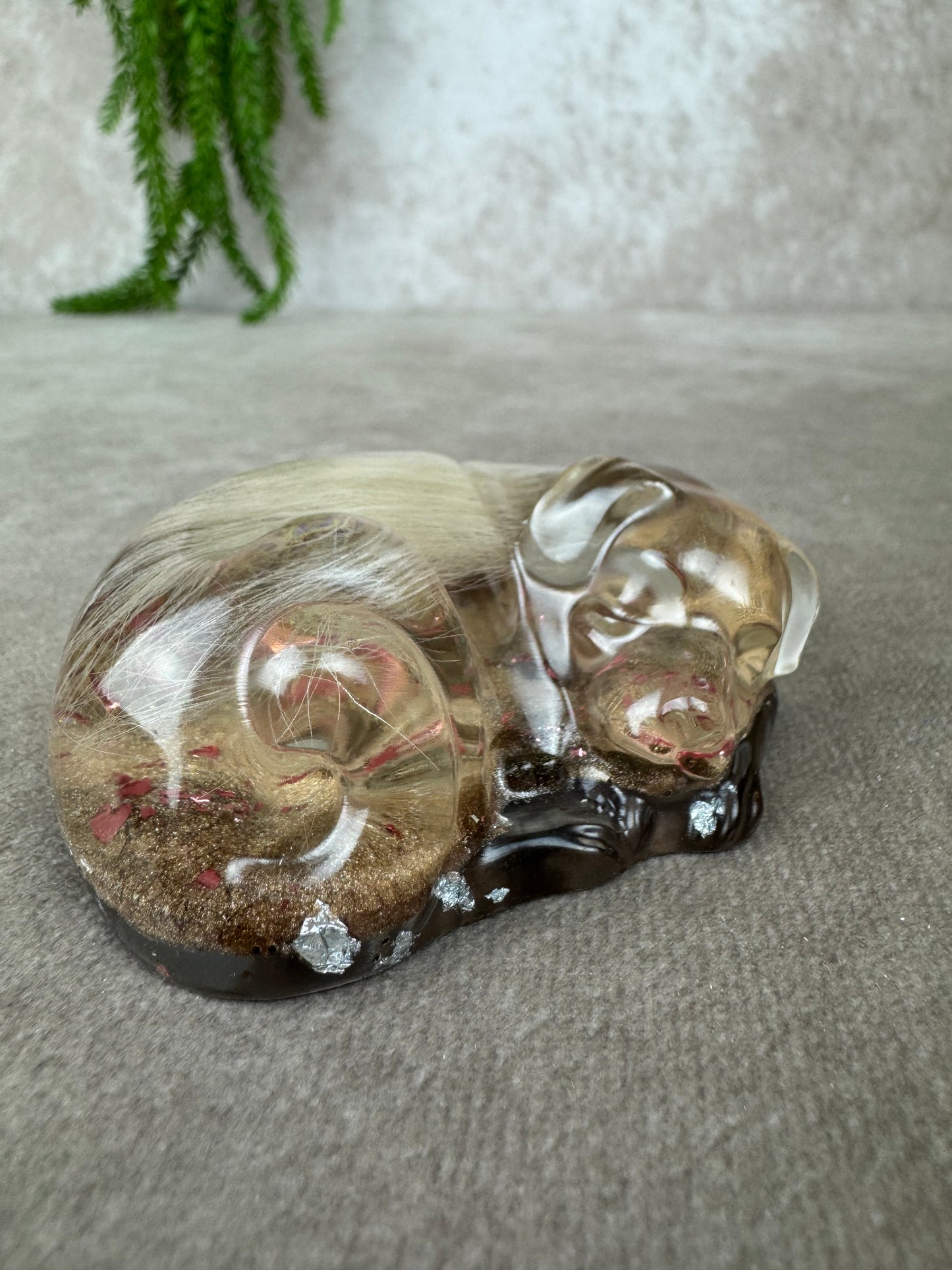 Epoxy Hondje opgerold