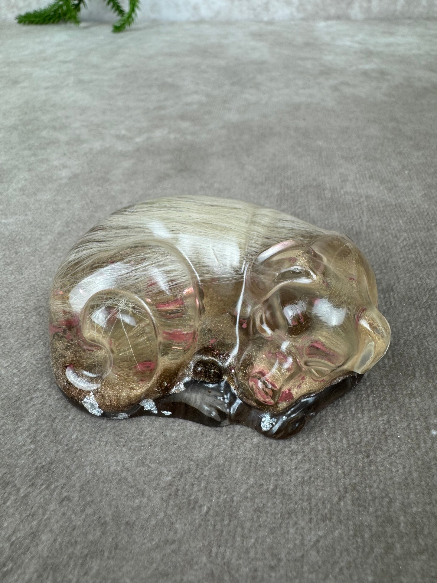 Epoxy Hondje opgerold