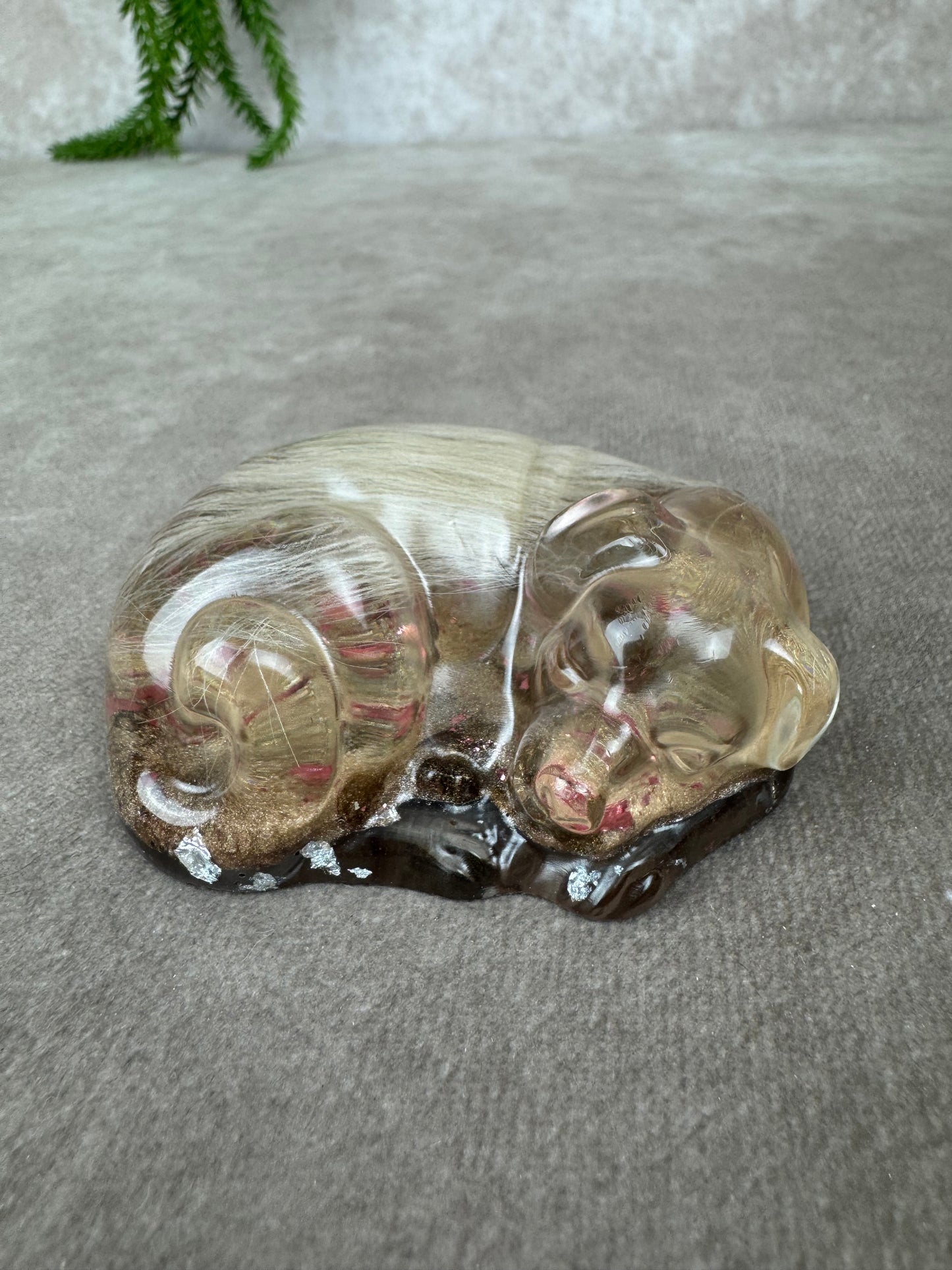 Epoxy Hondje opgerold