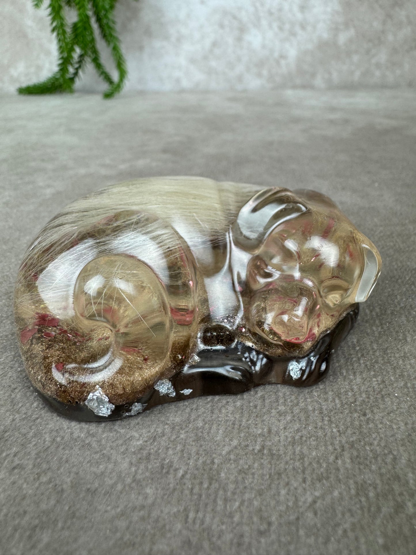 Epoxy Hondje opgerold