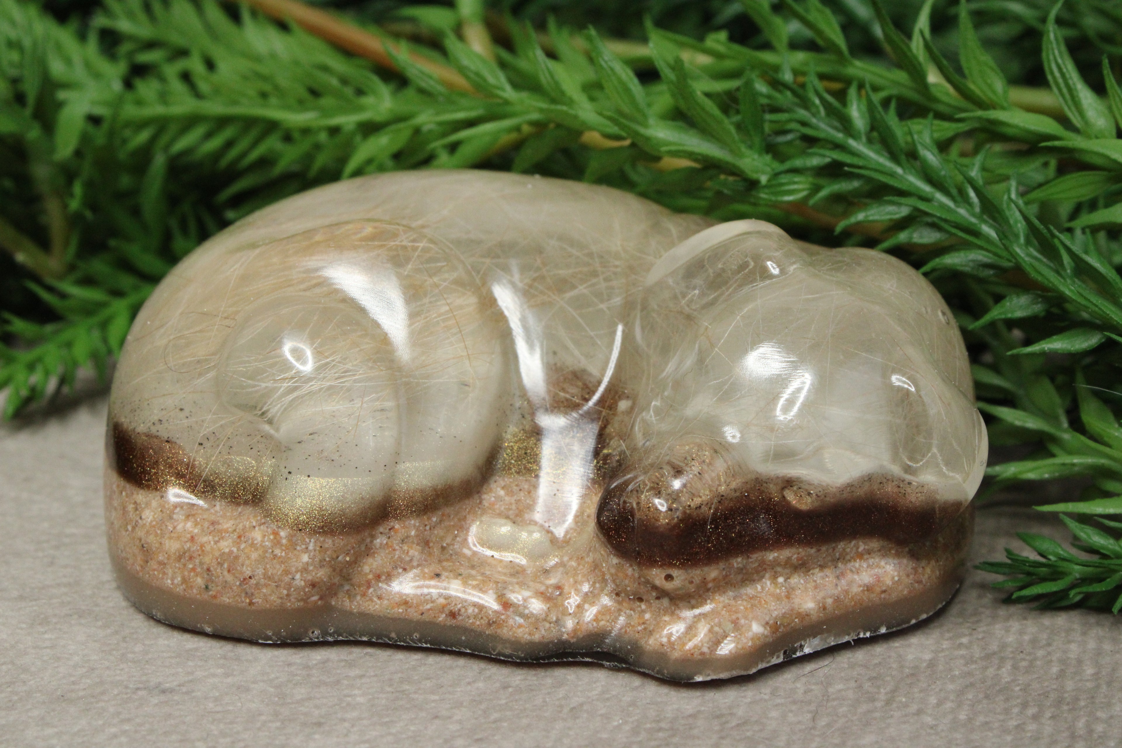 Epoxy Hondje opgerold