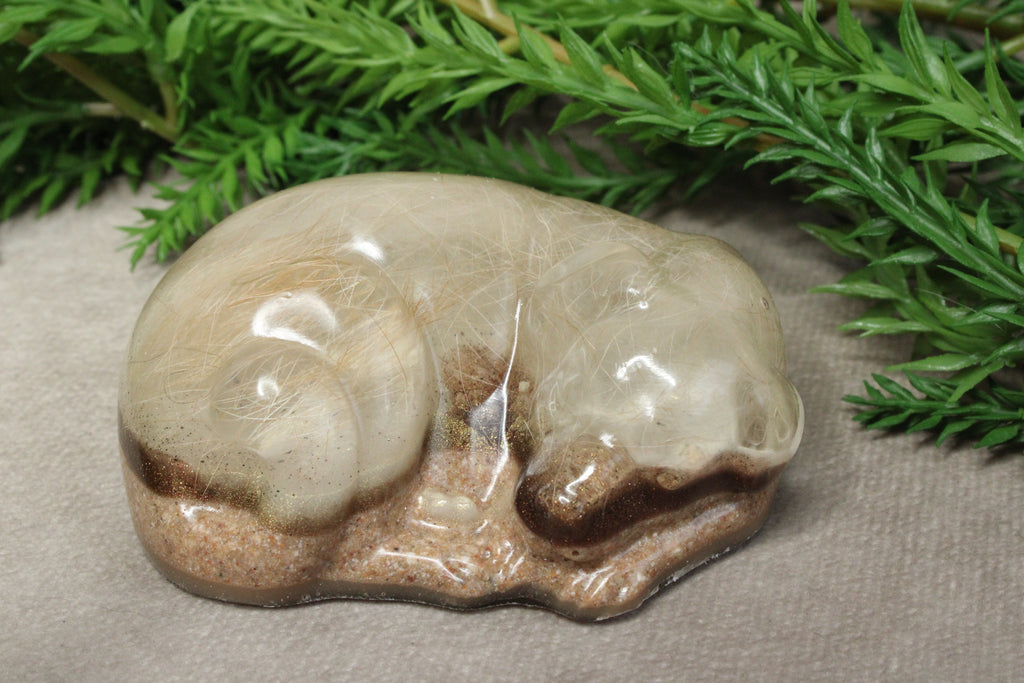 Epoxy Hondje opgerold