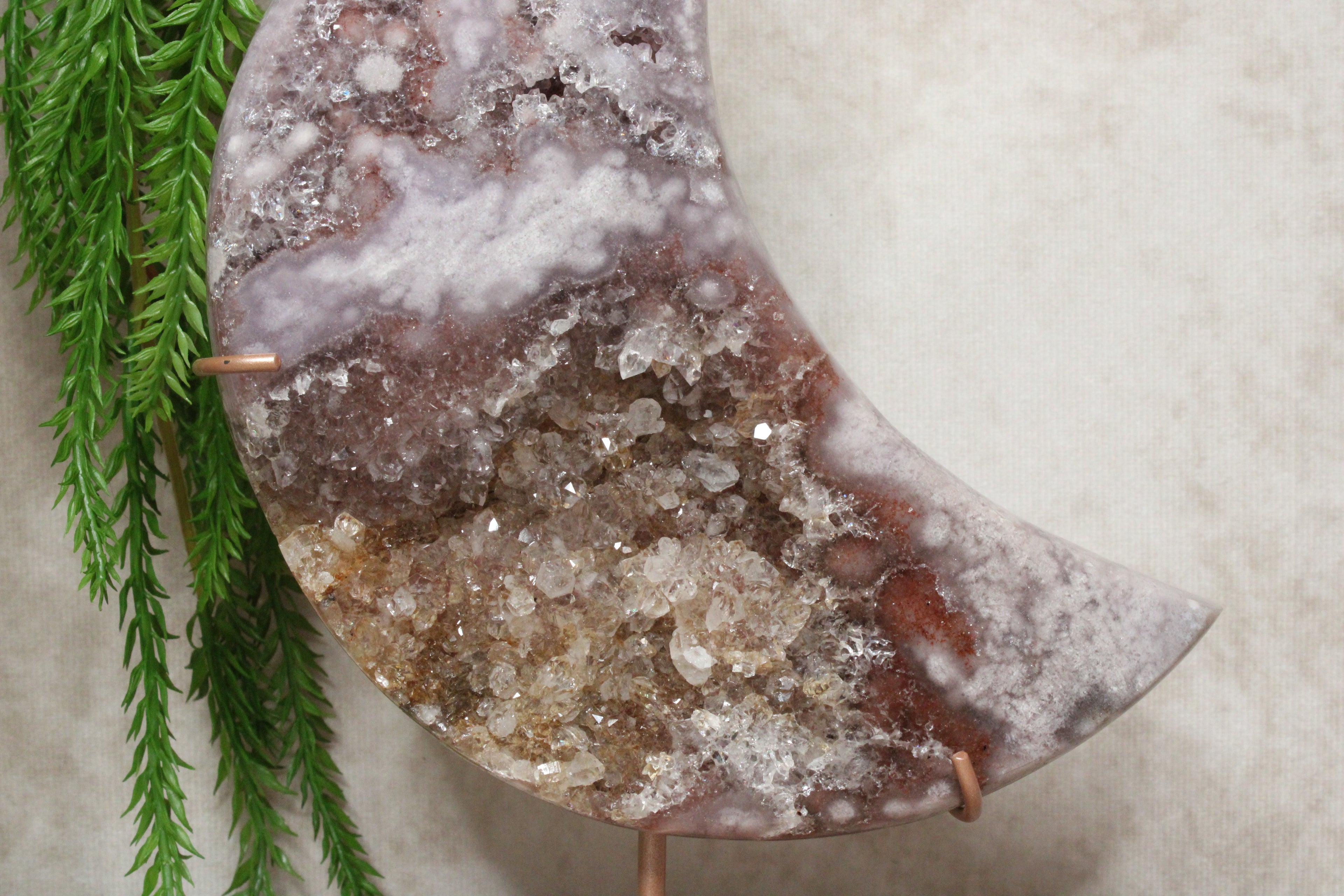 roze amethist maan #1691