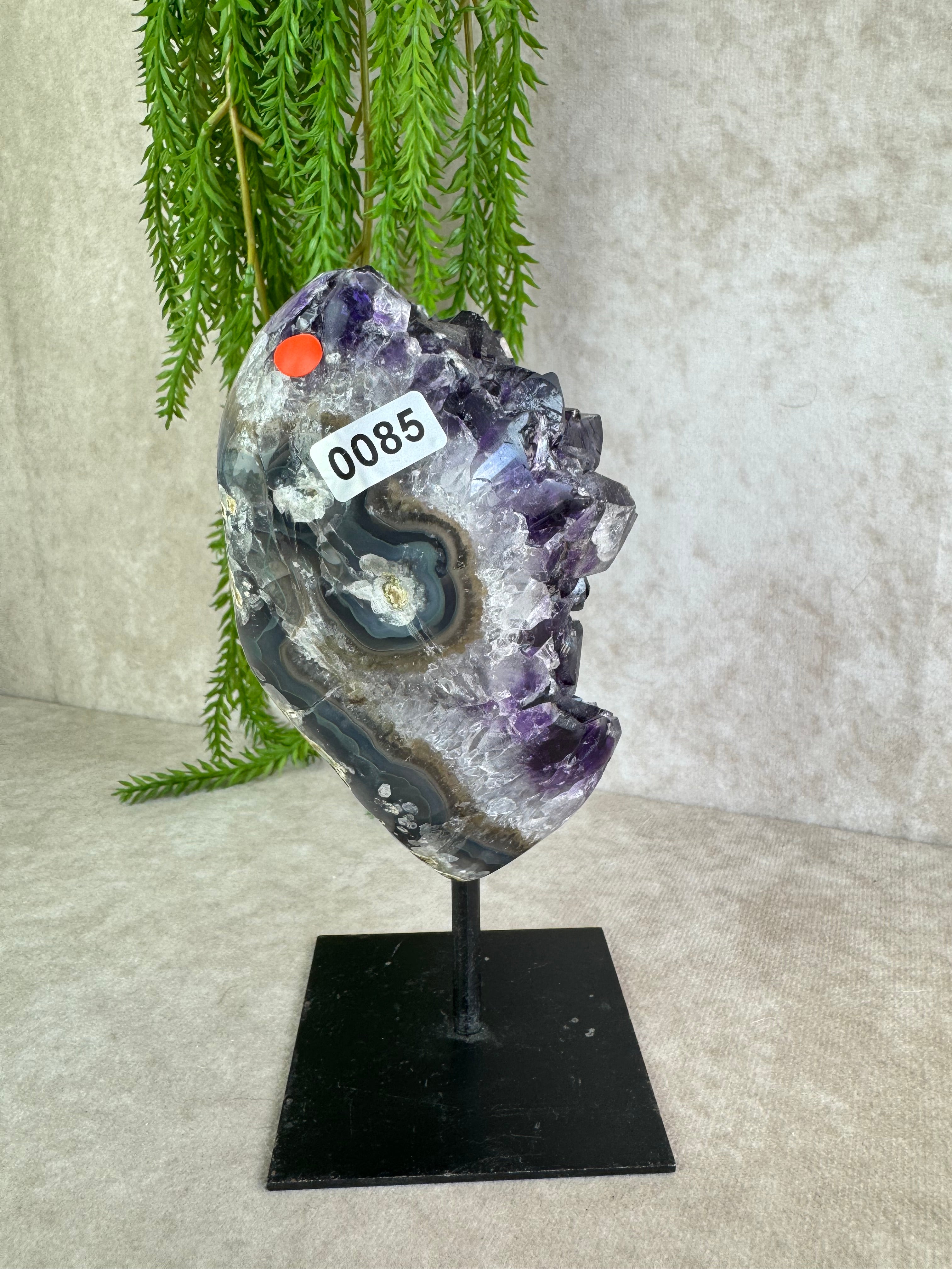 Amethist op standaard #0085