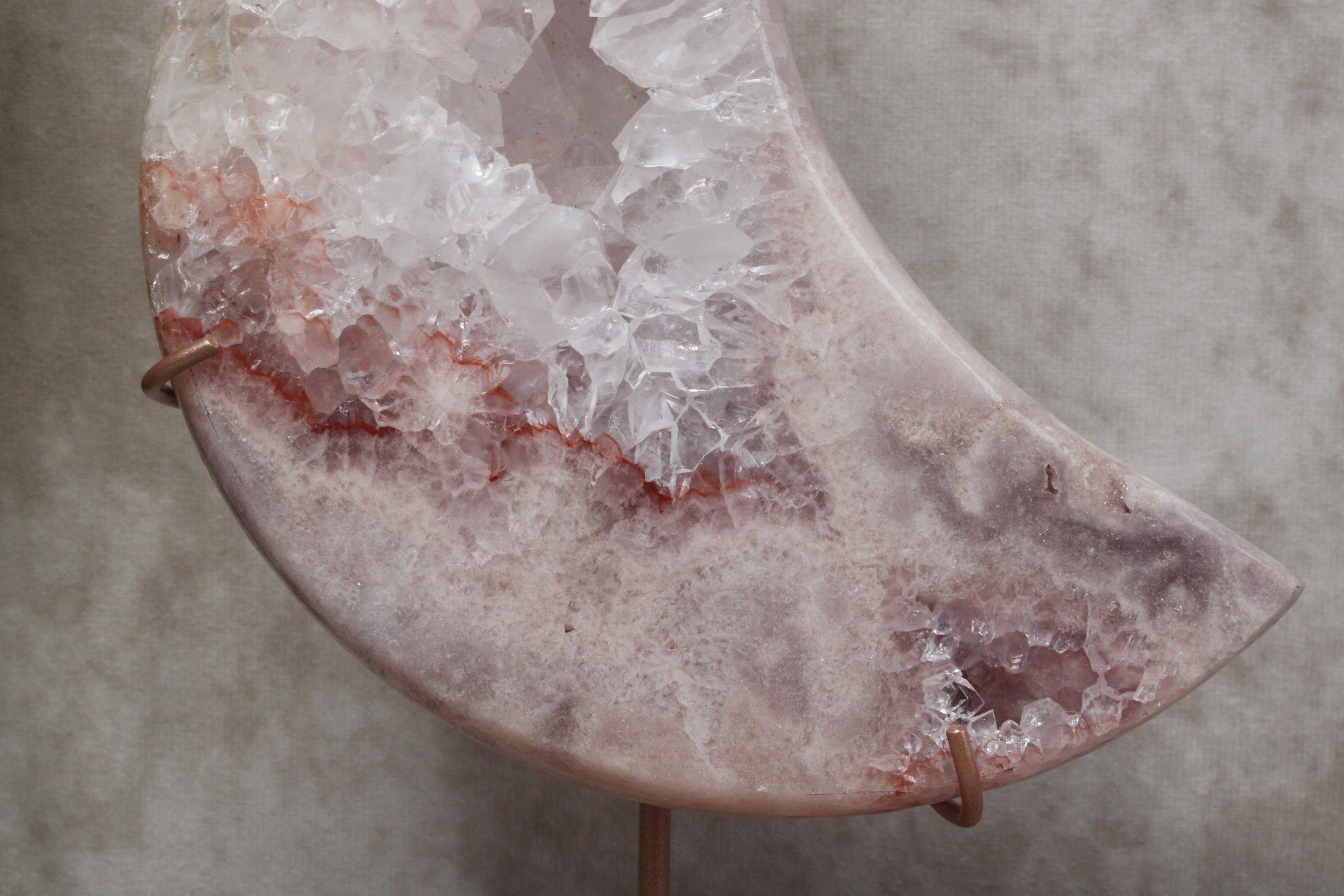 Roze amethist maan #1648