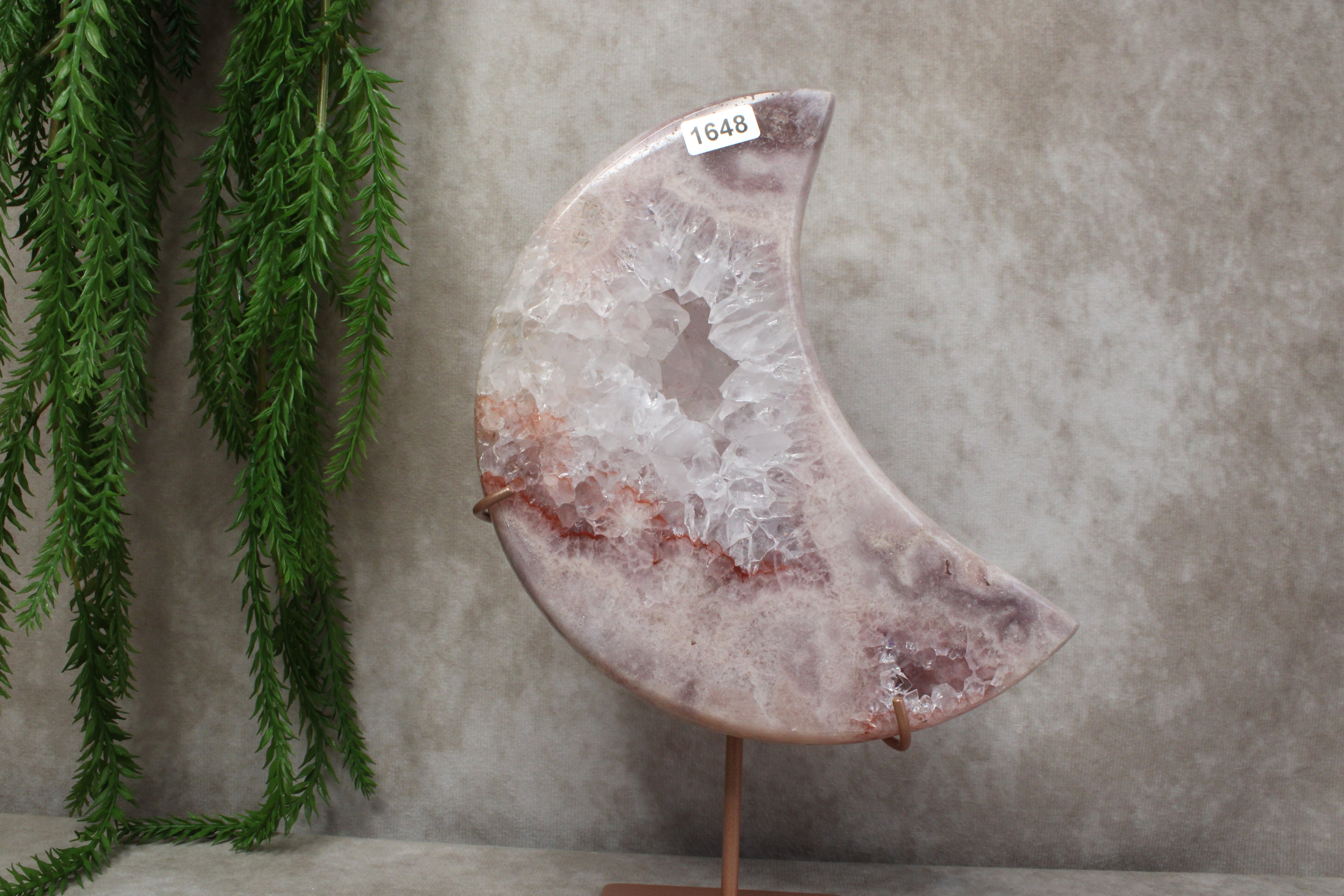 Roze amethist maan #1648