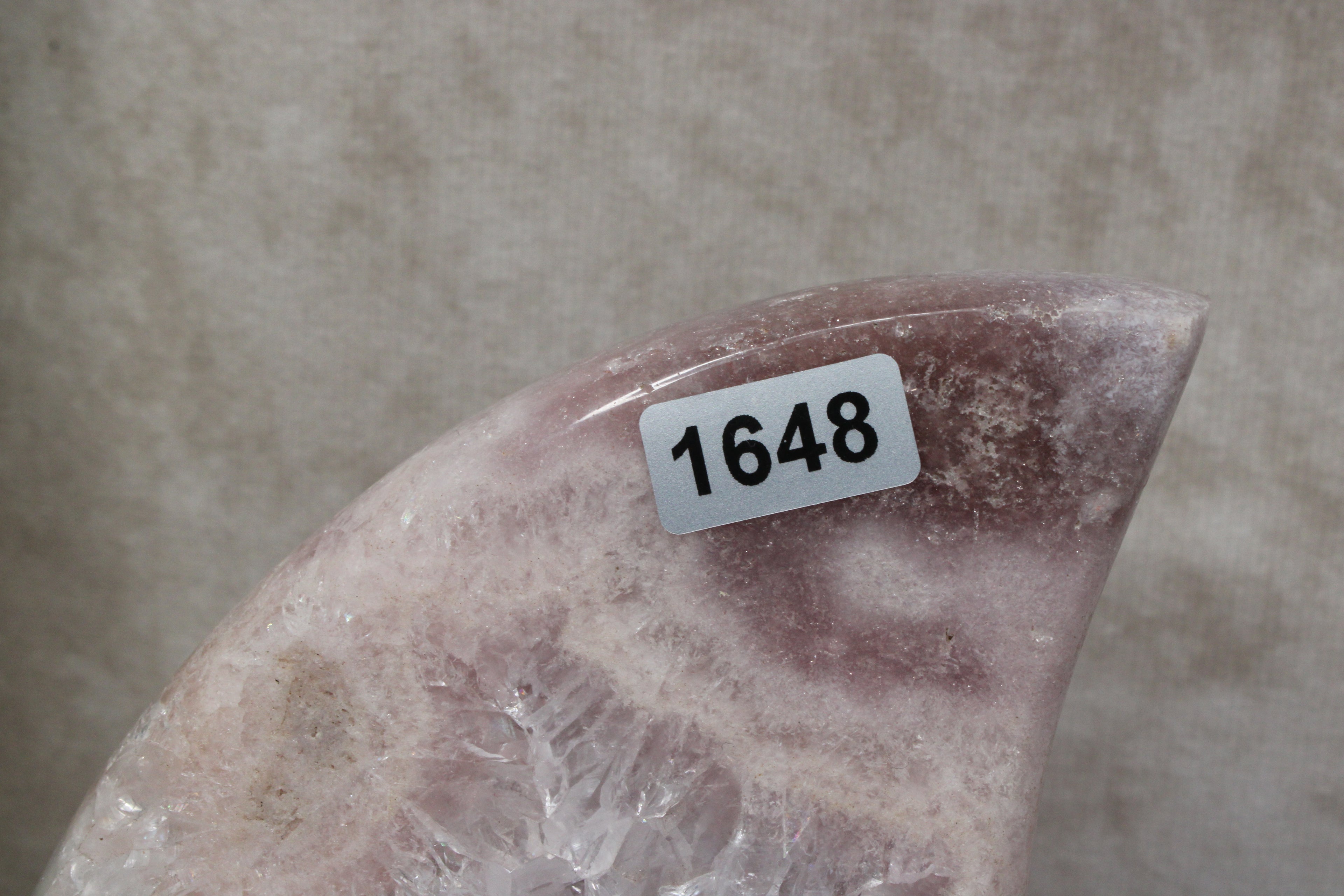 Roze amethist maan #1648