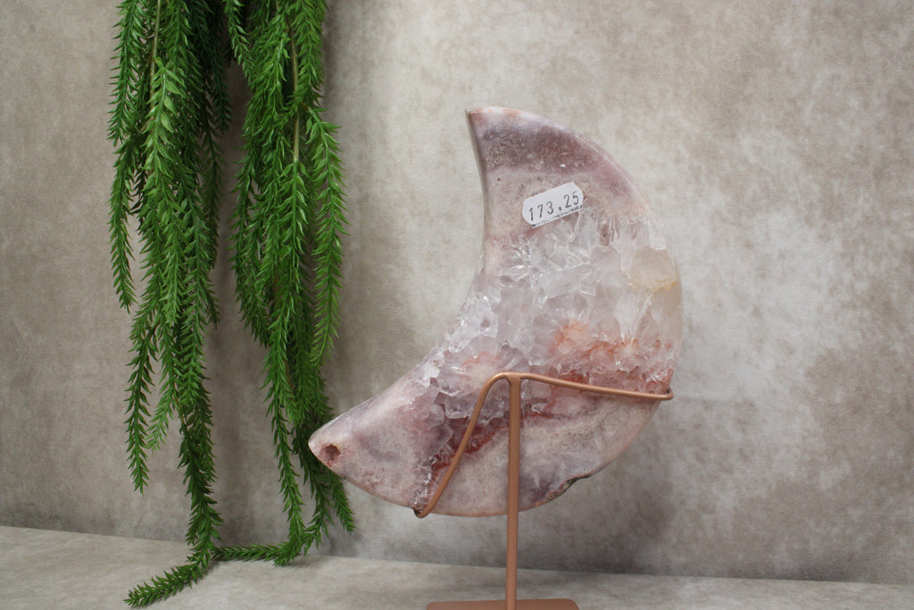 Roze amethist maan #1648