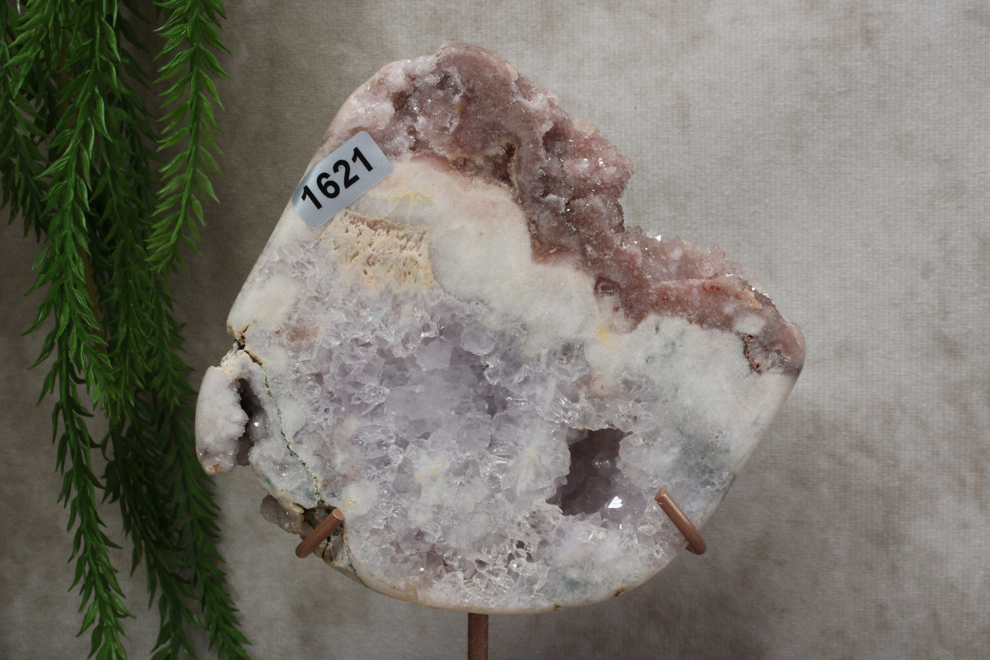 Roze amethist slab #1621