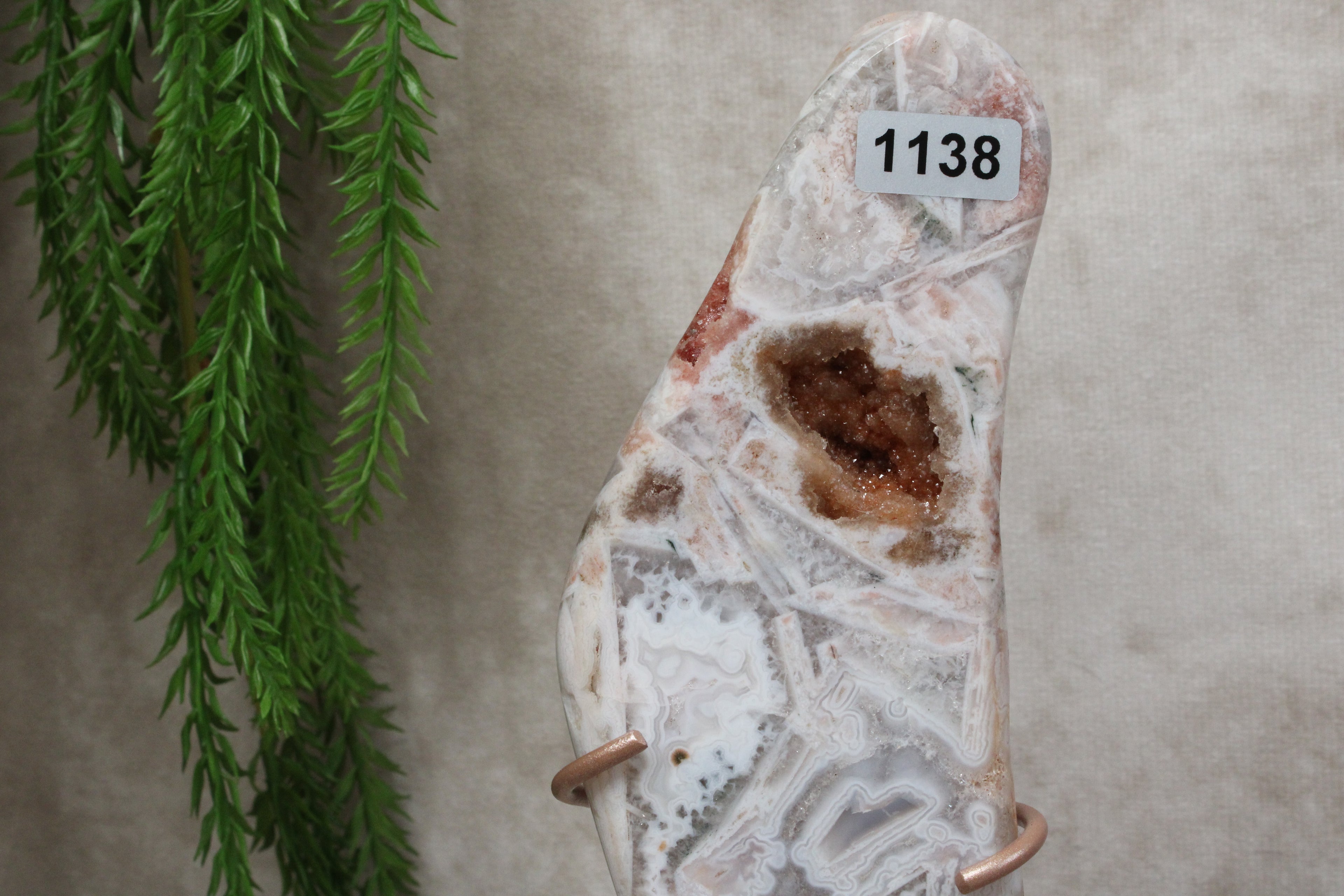 Roze amethist slab #1138