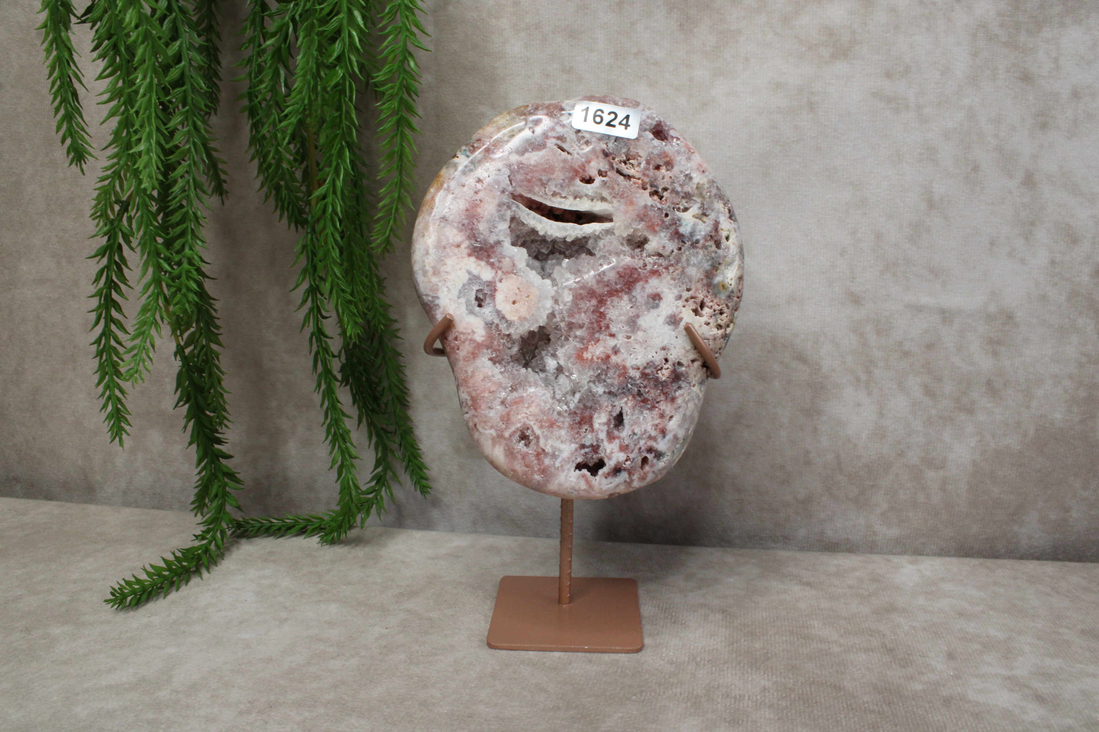 Roze amethist slab #1624