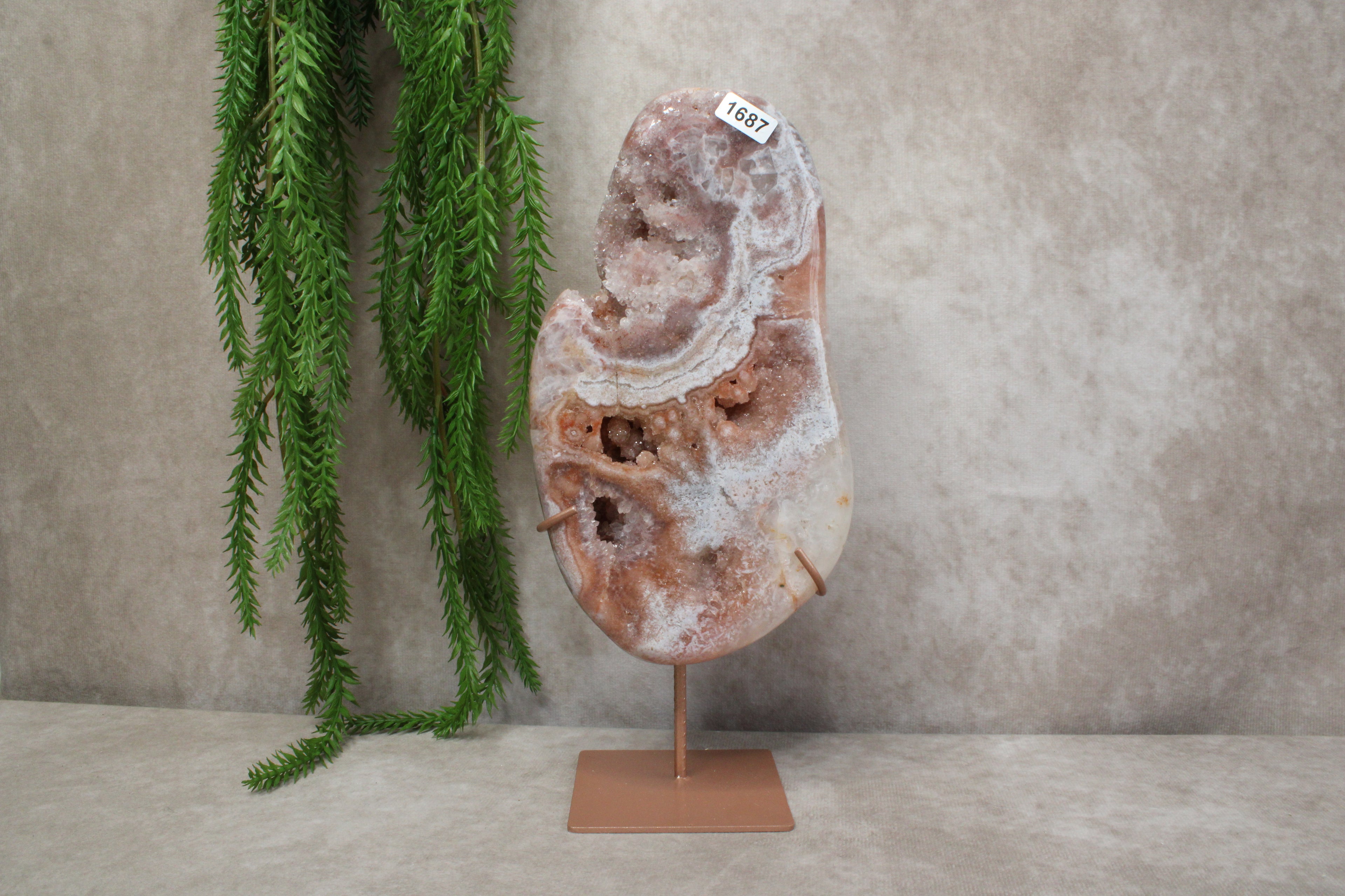 Roze amethist slab #1687