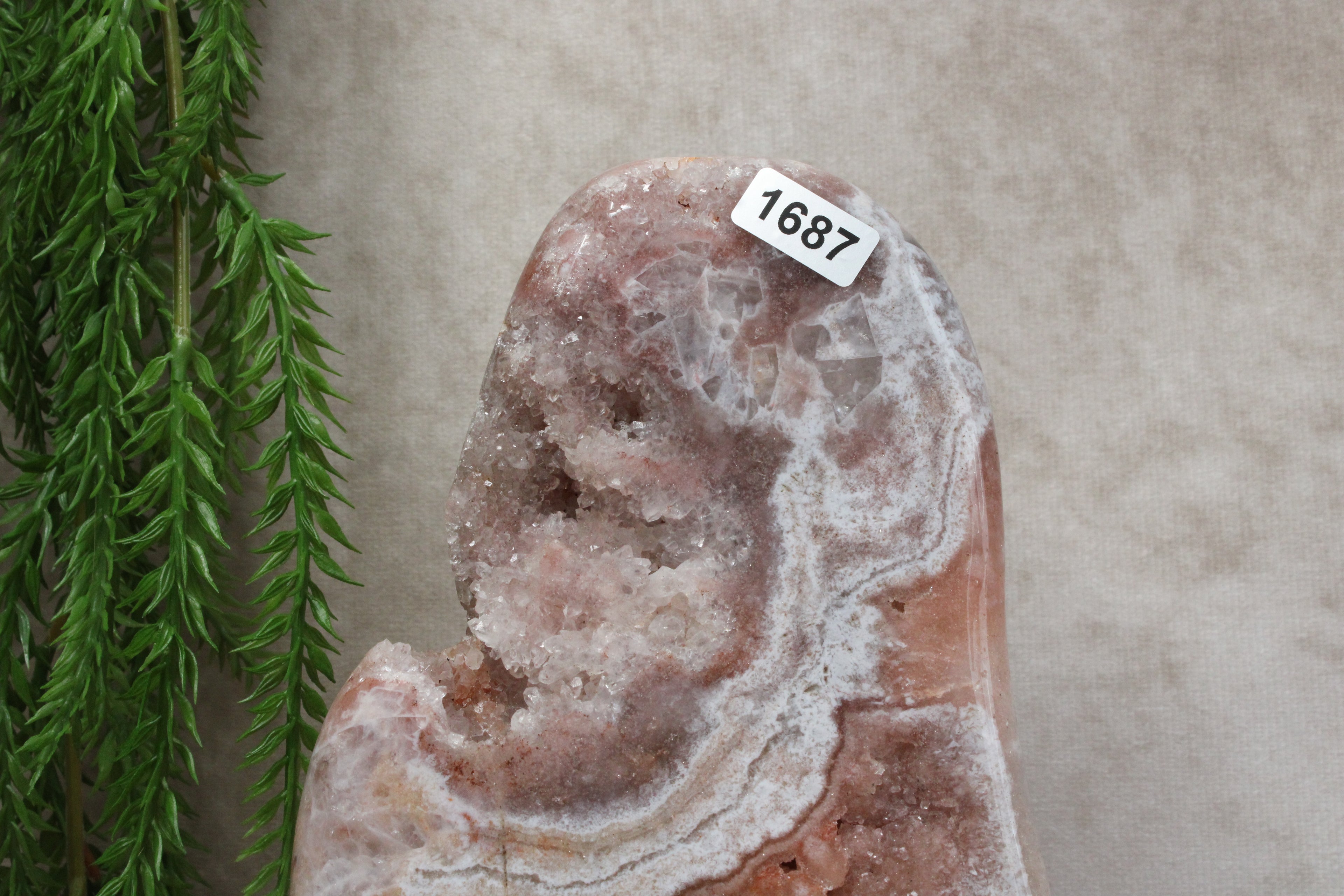 Roze amethist slab #1687