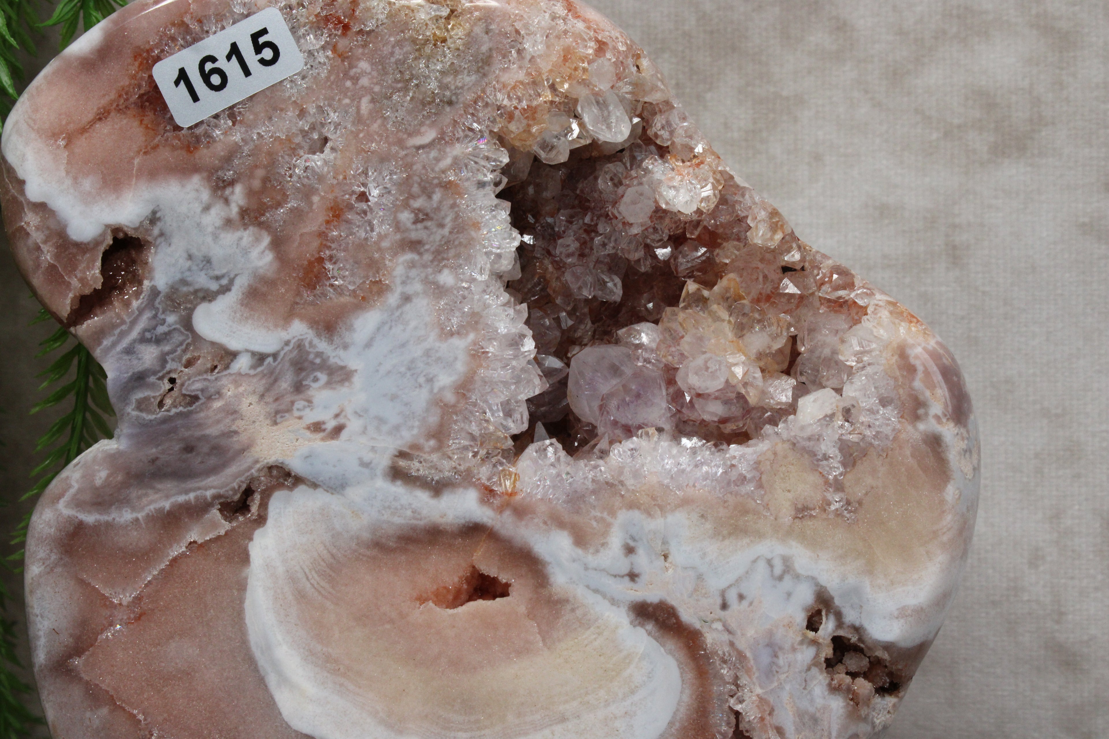 Roze amethist slab #1615