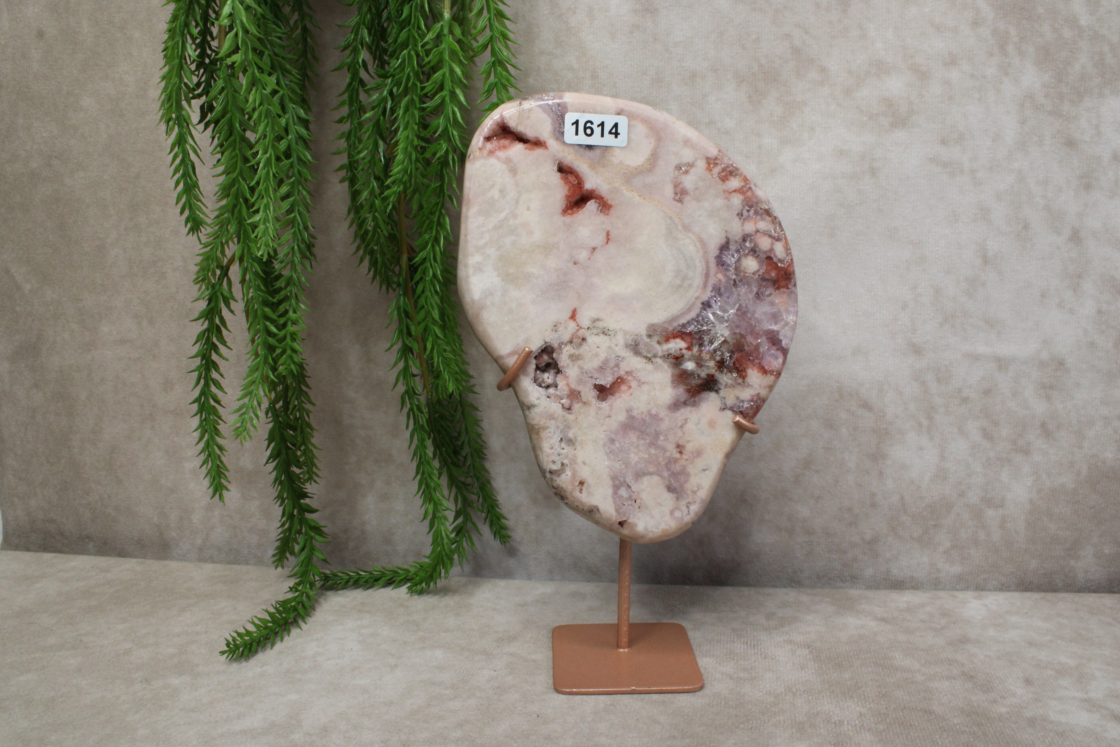 Roze amethist slab #1614