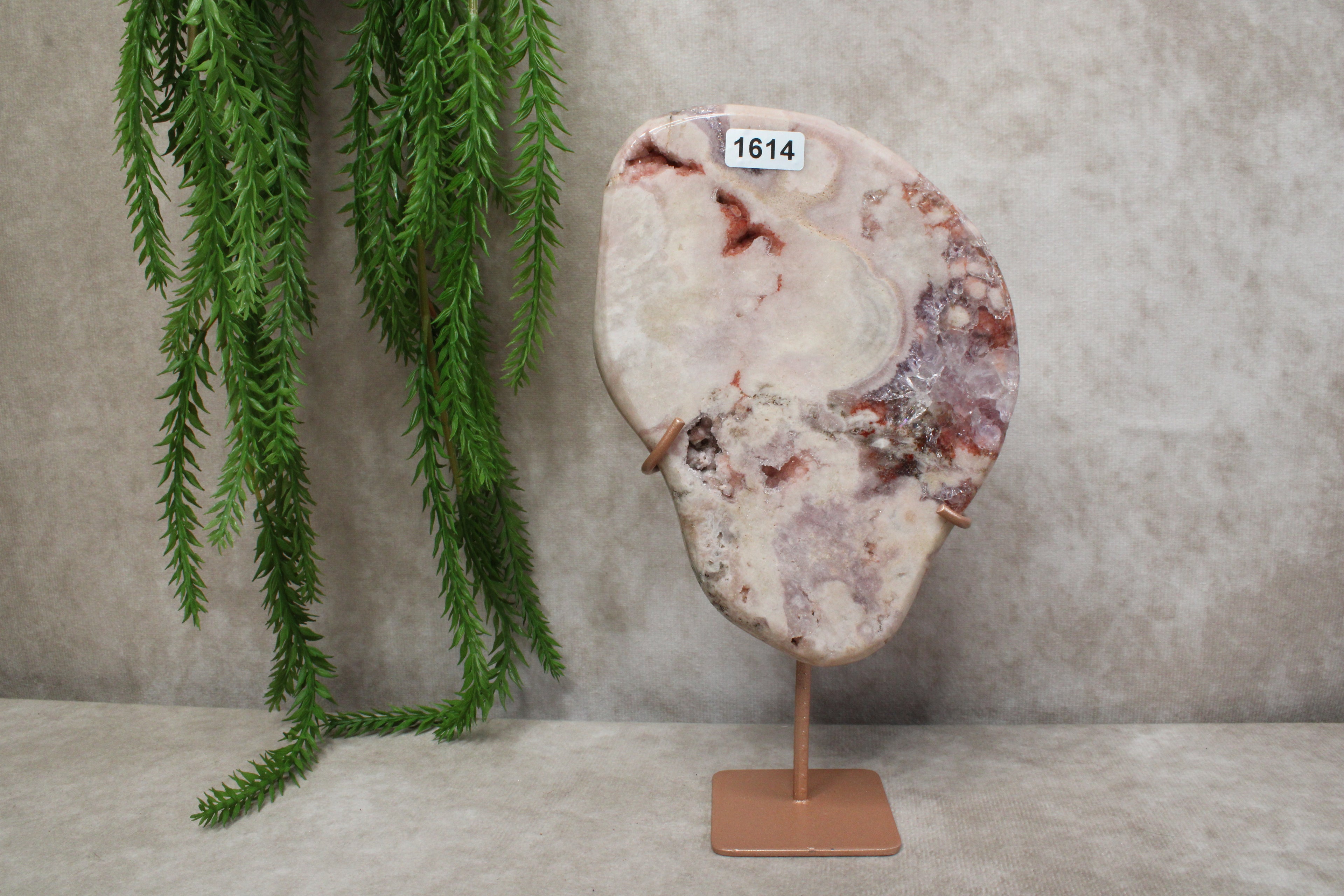 Roze amethist slab #1614