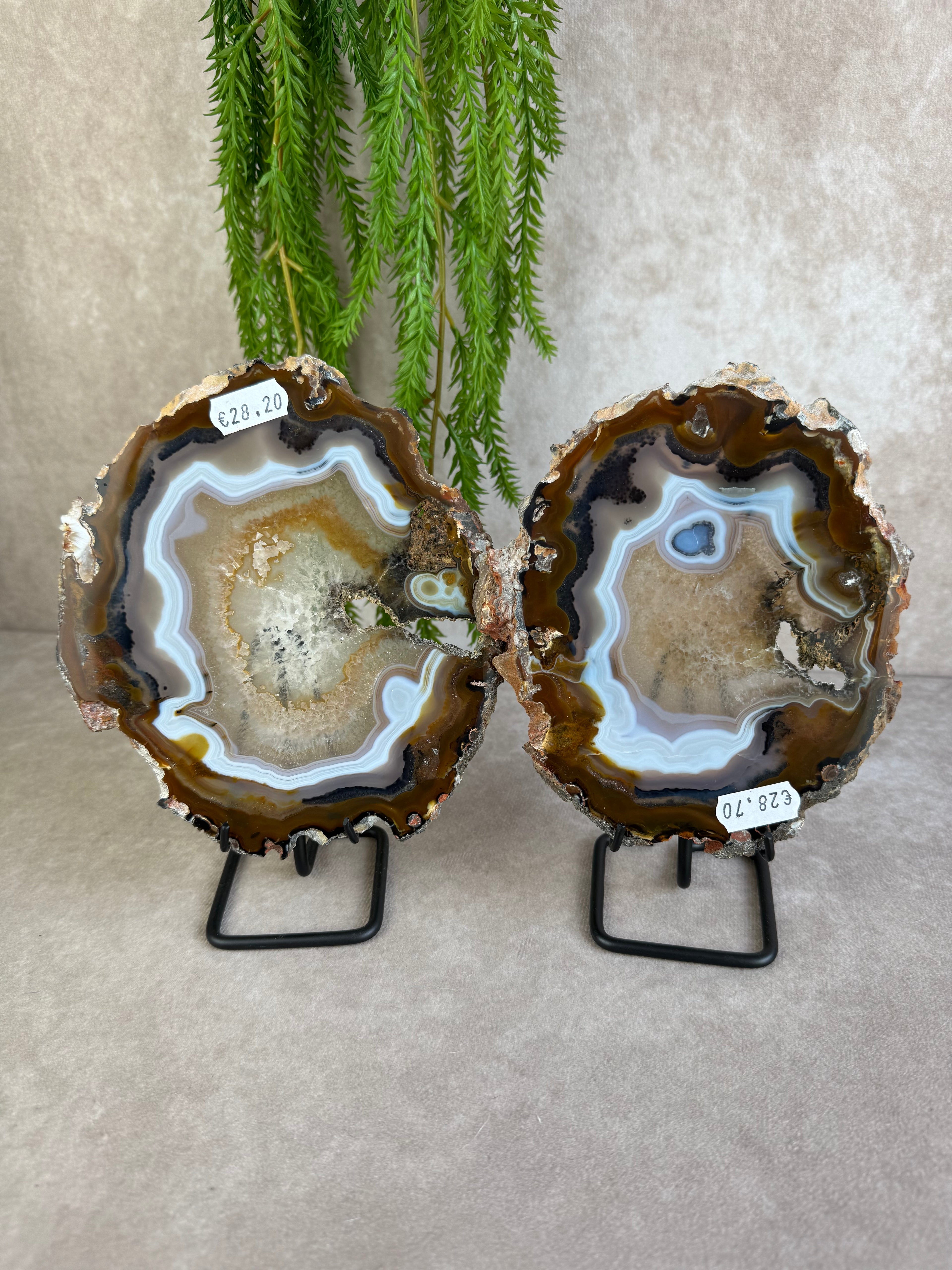 Agaat schijven set #1598