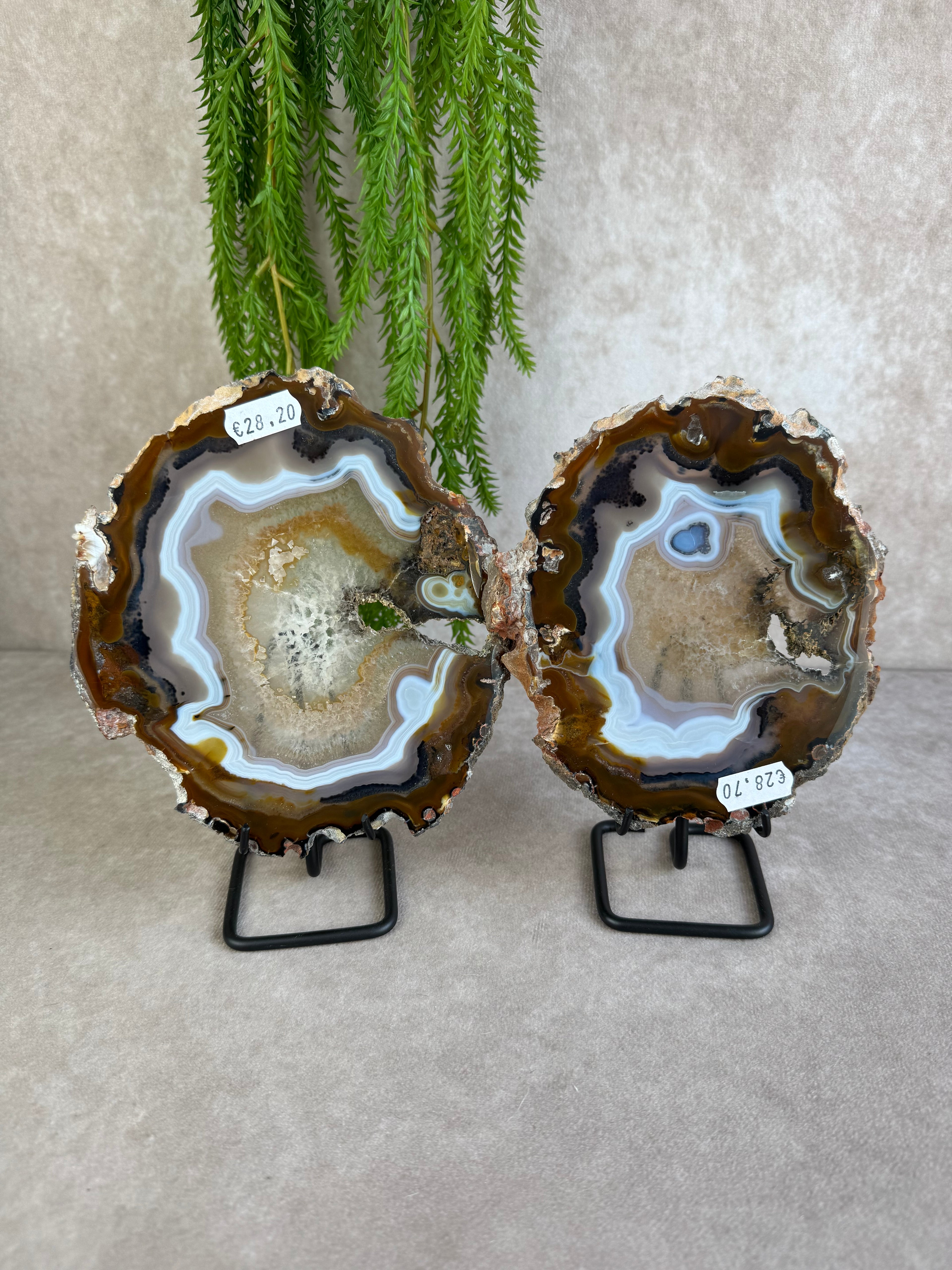 Agaat schijven set #1598