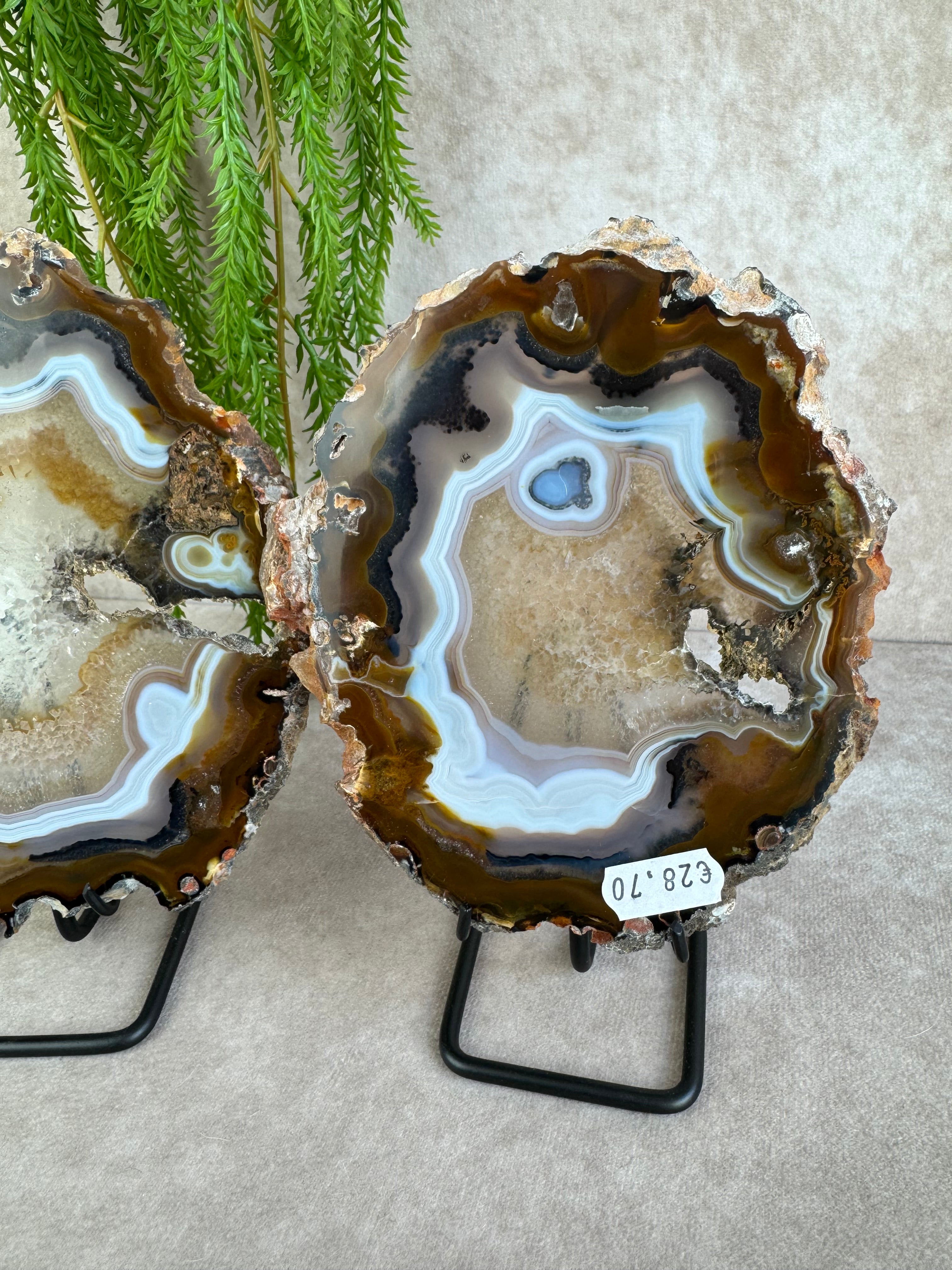 Agaat schijven set #1598