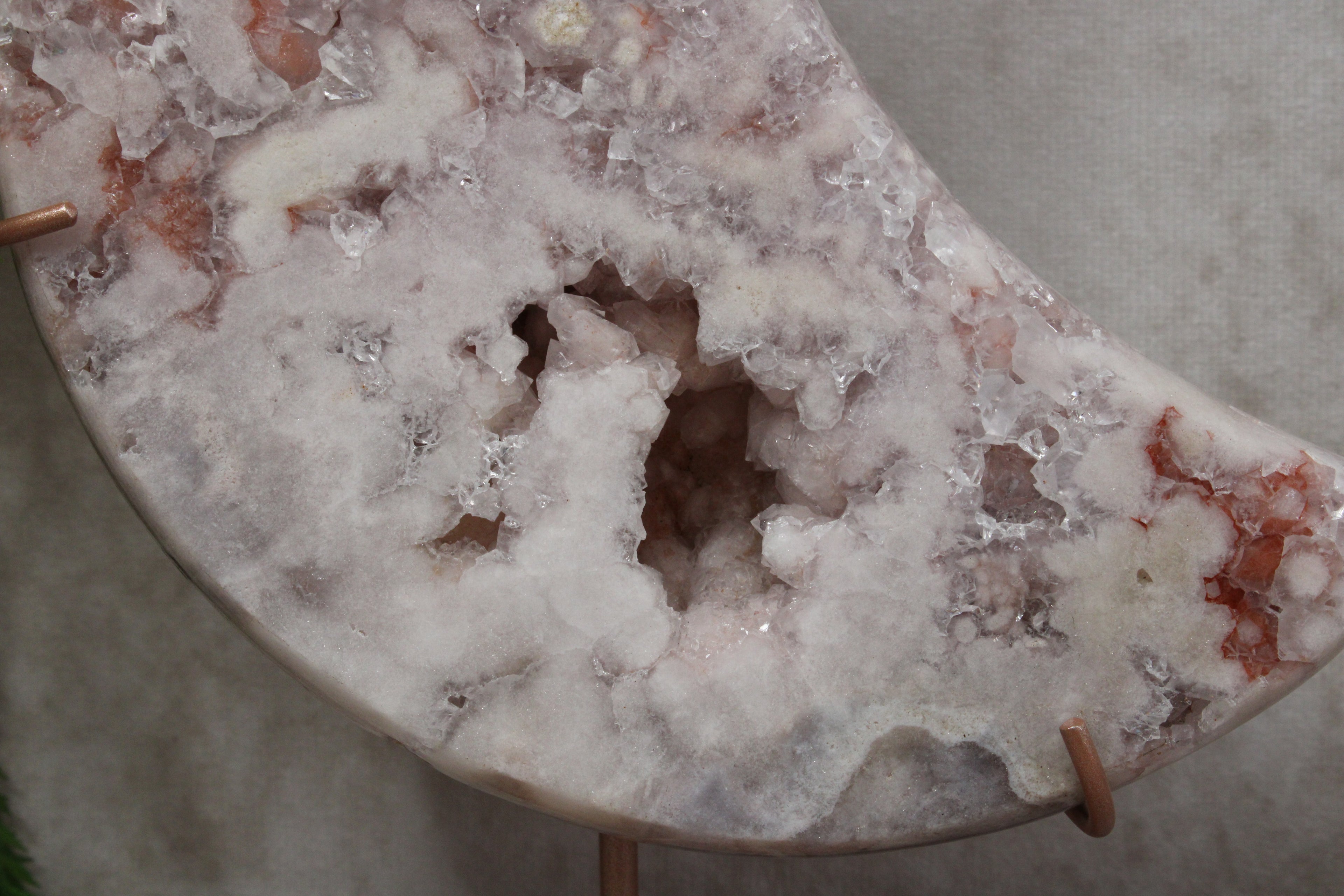 Roze amethist maan  #1647