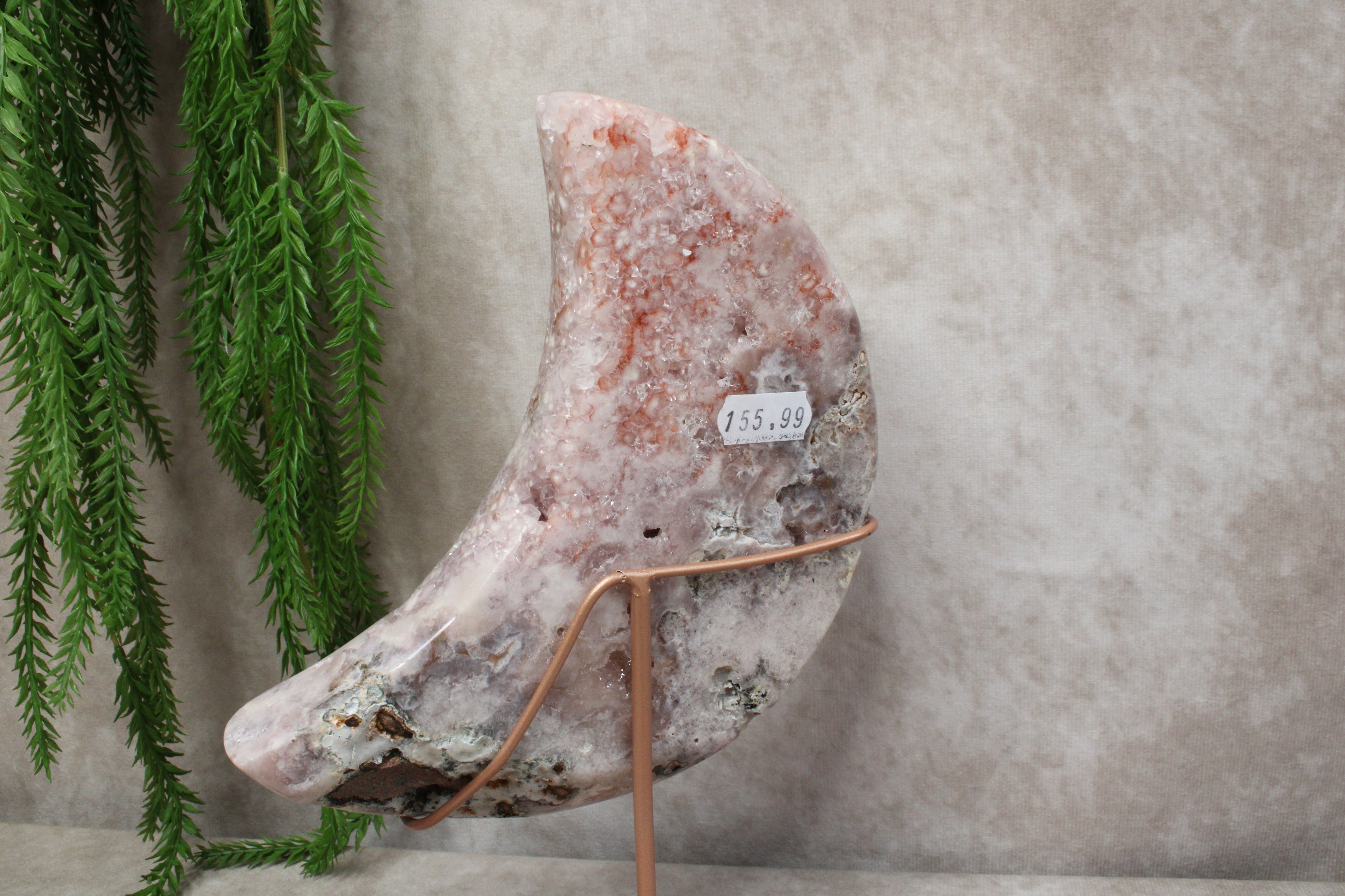 Roze amethist maan  #1647