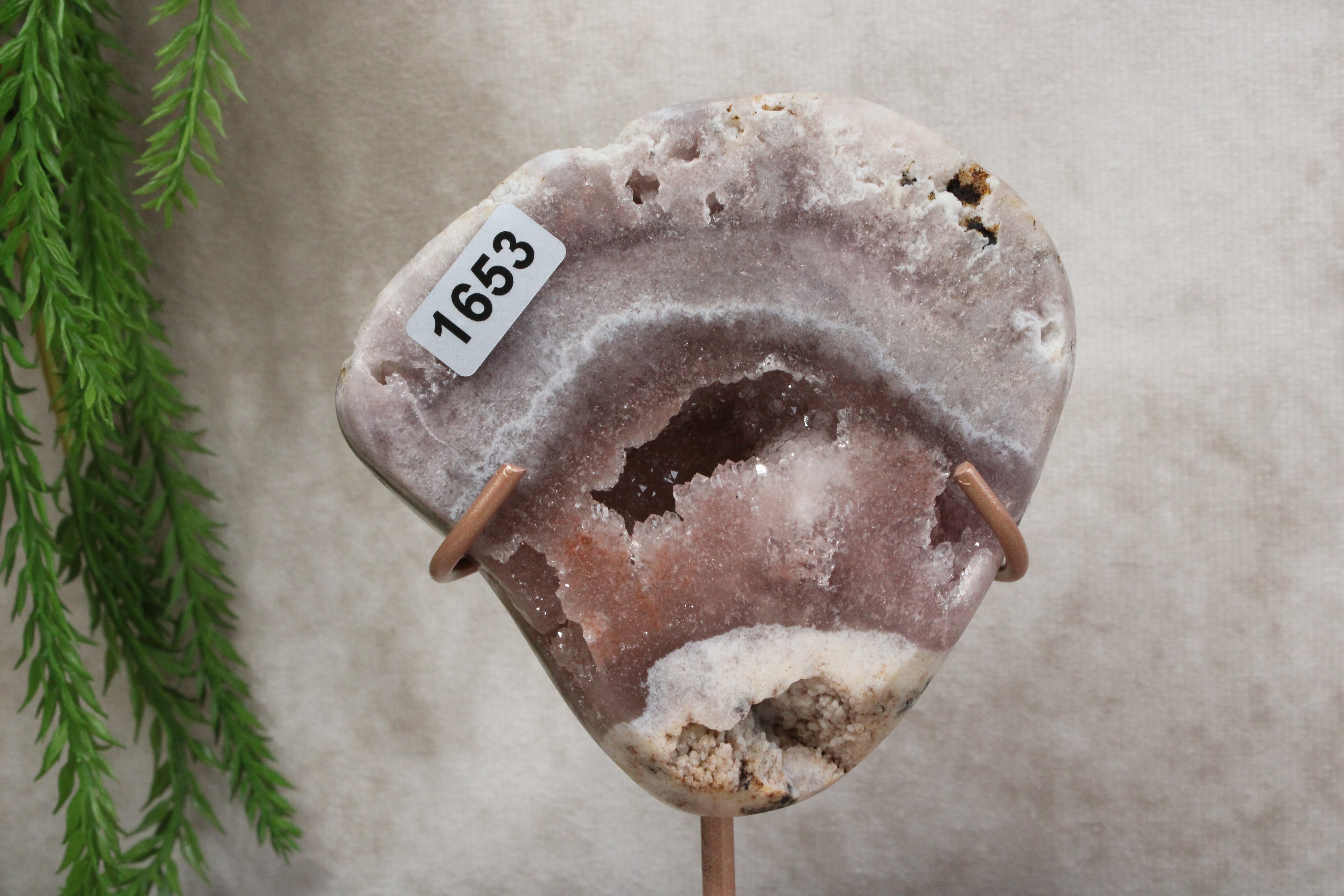 Roze amethist slab #1653