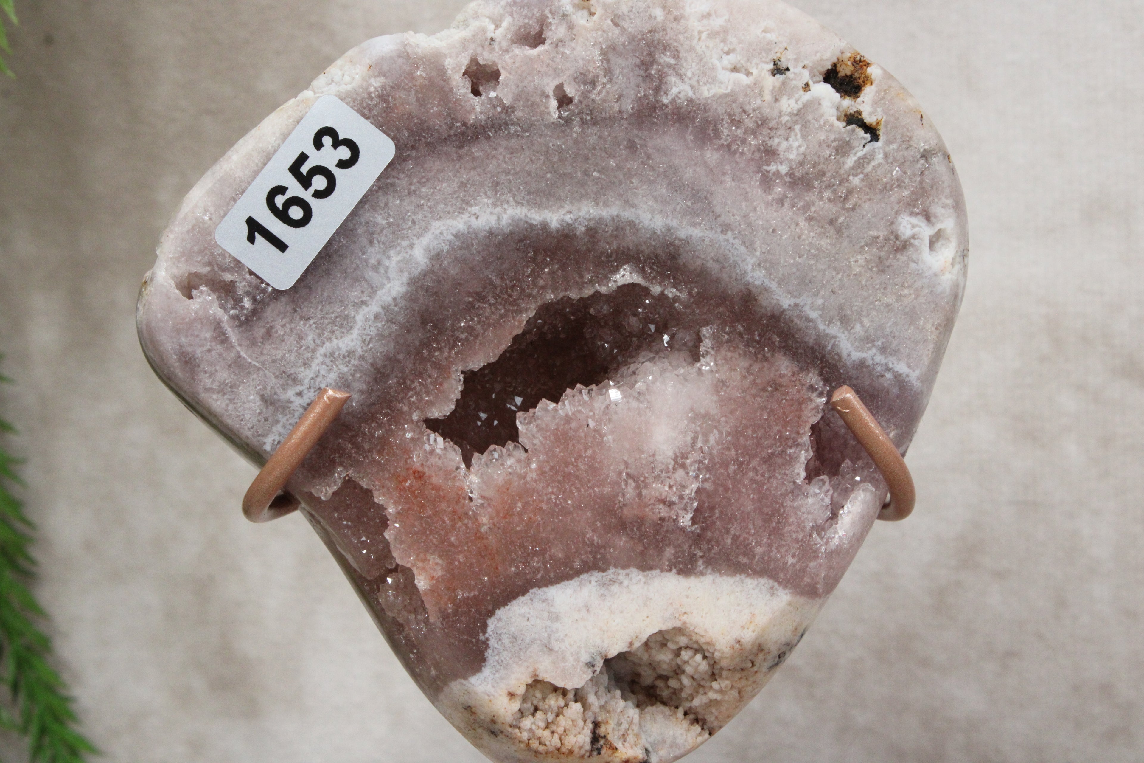 Roze amethist slab #1653