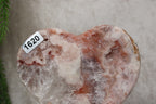 Roze amethist hart #1620